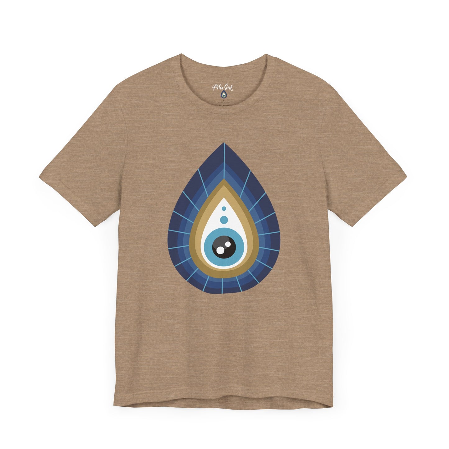 Pita Girl® Evil Eye Tee Protection Unisex Jersey Tee - Casual Comfort for Food Lovers