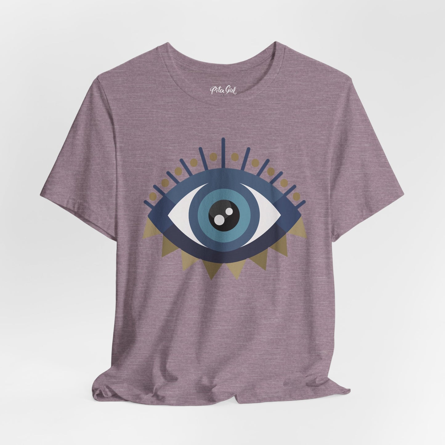 Pita Girl® Evil Eye Protection Unisex Jersey Tee - Casual Comfort for Food Lovers