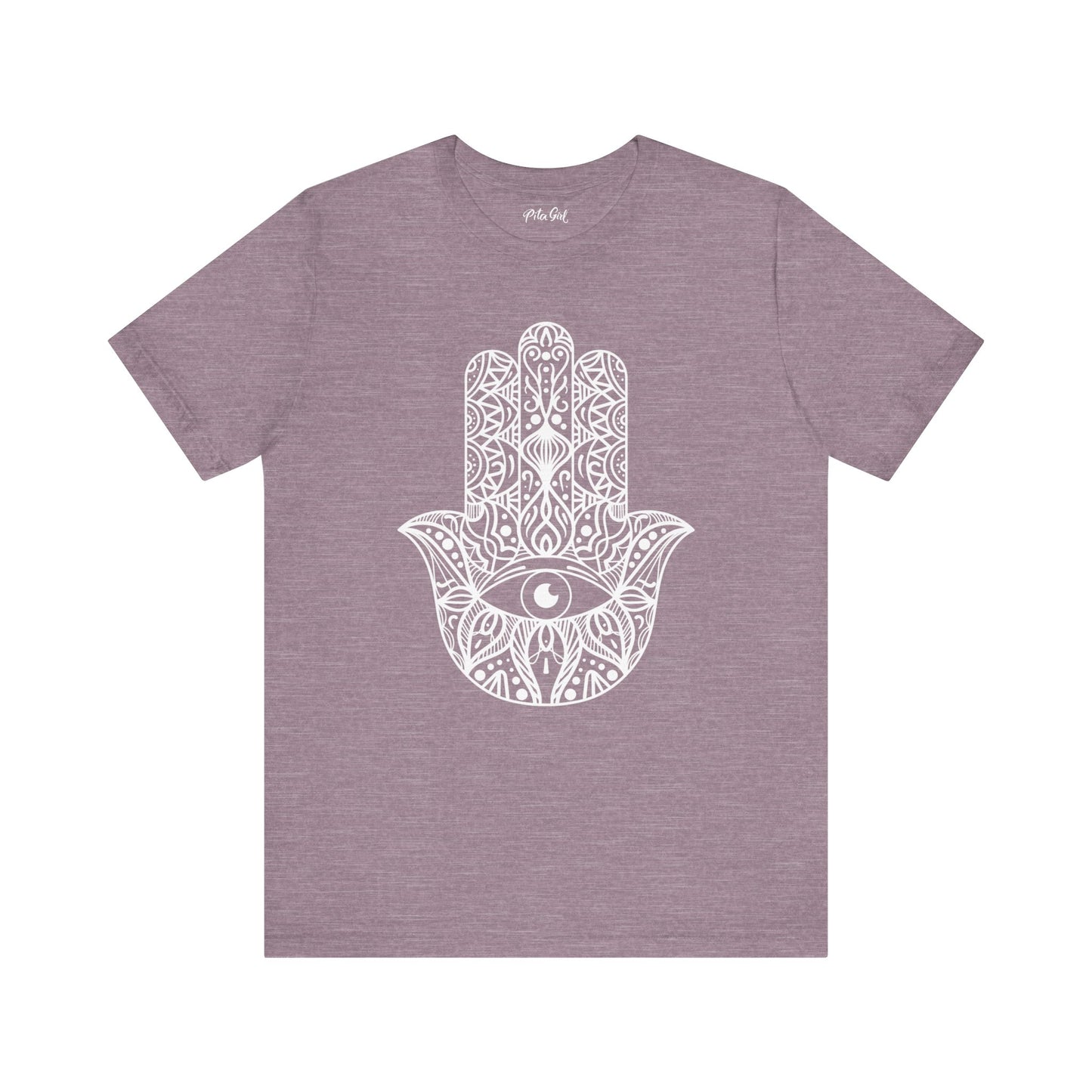 Pita Girl® Hamsa Palm Hand  Unisex Jersey Tee - Casual Comfort for Food Lovers