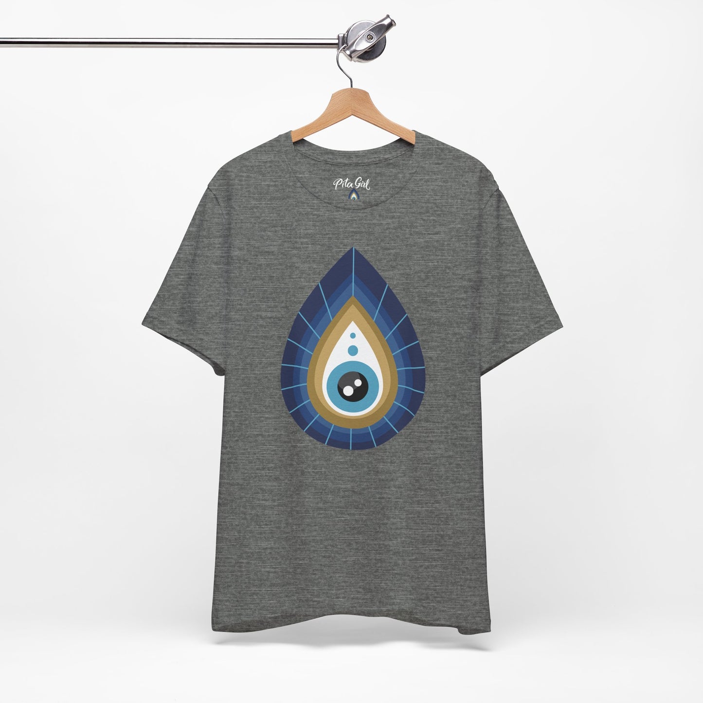 Pita Girl® Evil Eye Tee Protection Unisex Jersey Tee - Casual Comfort for Food Lovers