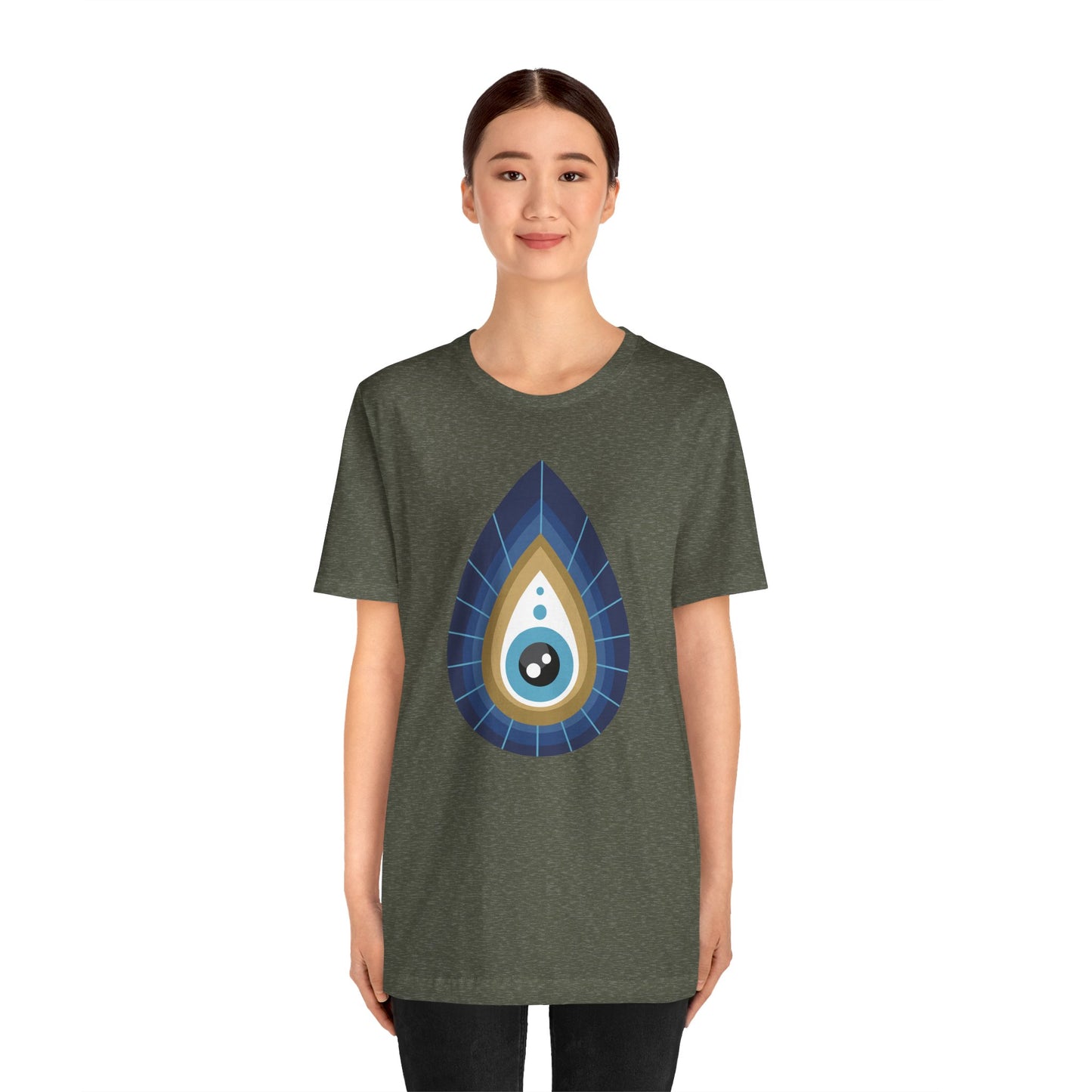 Pita Girl® Evil Eye Tee Protection Unisex Jersey Tee - Casual Comfort for Food Lovers