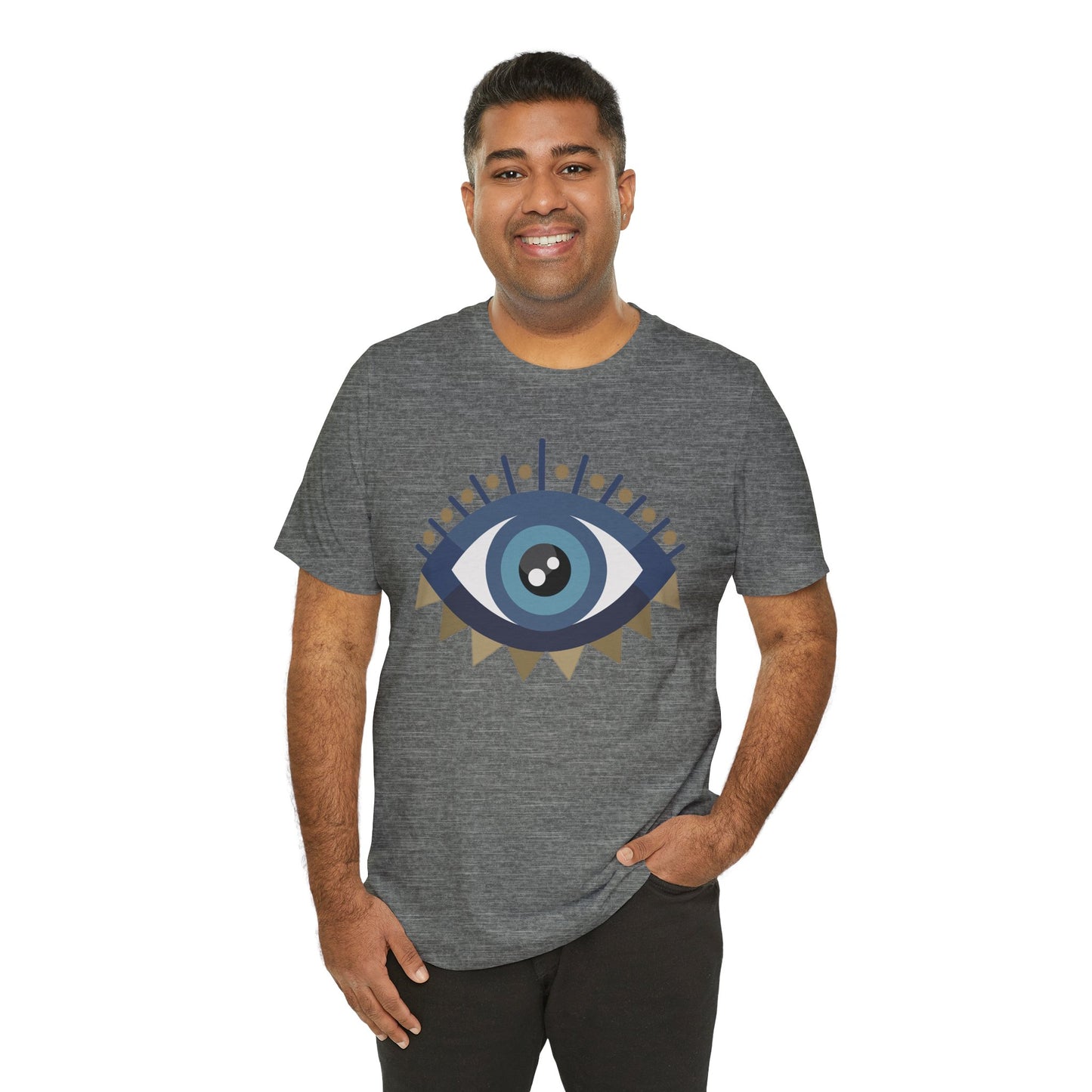 Pita Girl® Evil Eye Protection Unisex Jersey Tee - Casual Comfort for Food Lovers