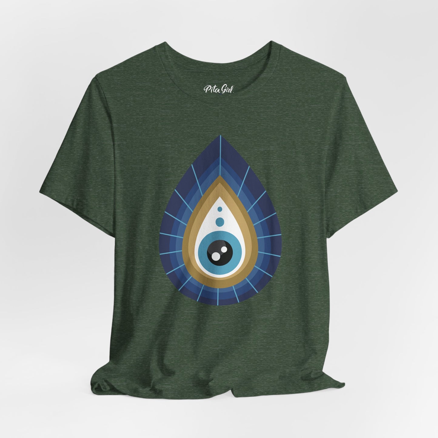 Pita Girl® Evil Eye Tee Protection Unisex Jersey Tee - Casual Comfort for Food Lovers