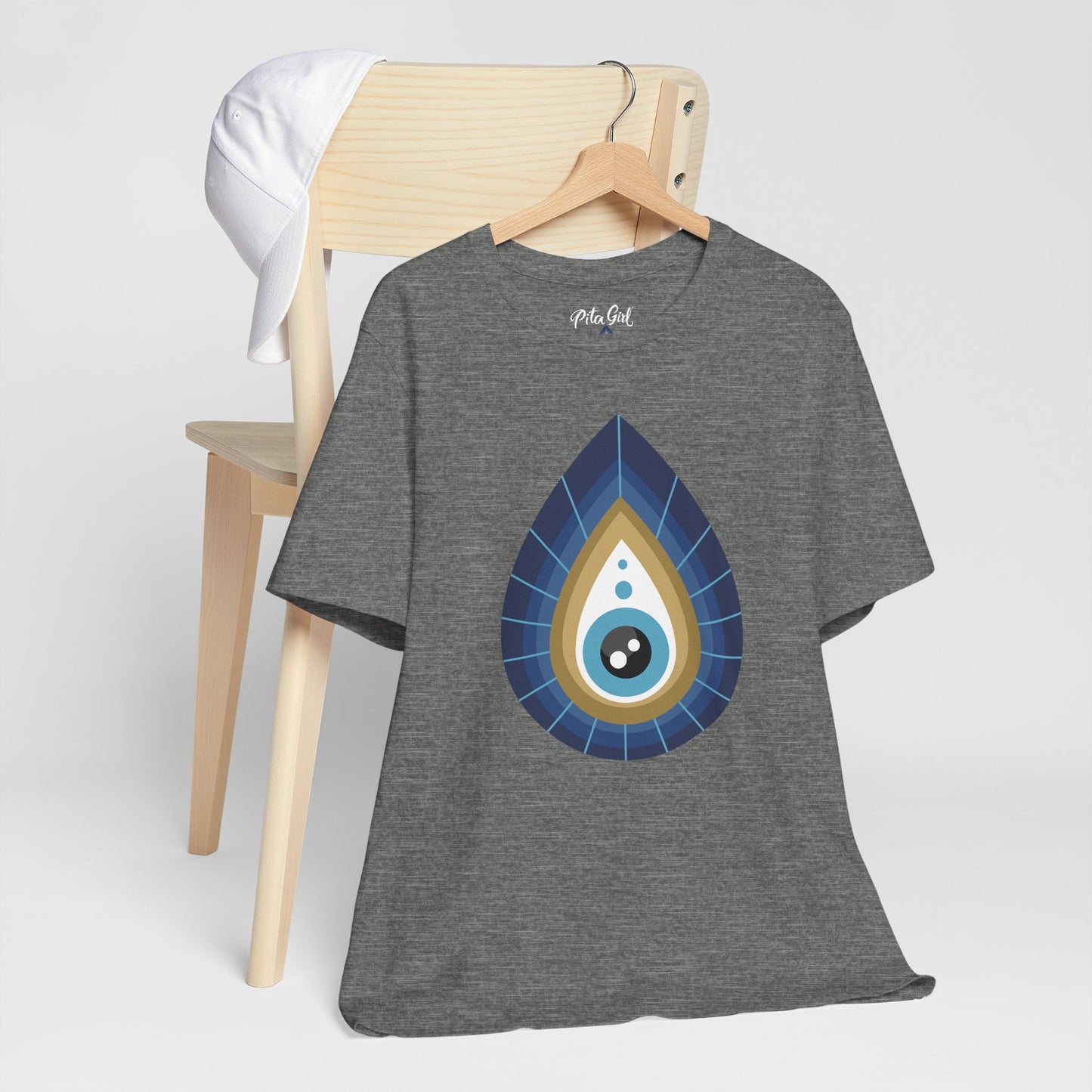 Pita Girl® Evil Eye Tee Protection Unisex Jersey Tee - Casual Comfort for Food Lovers
