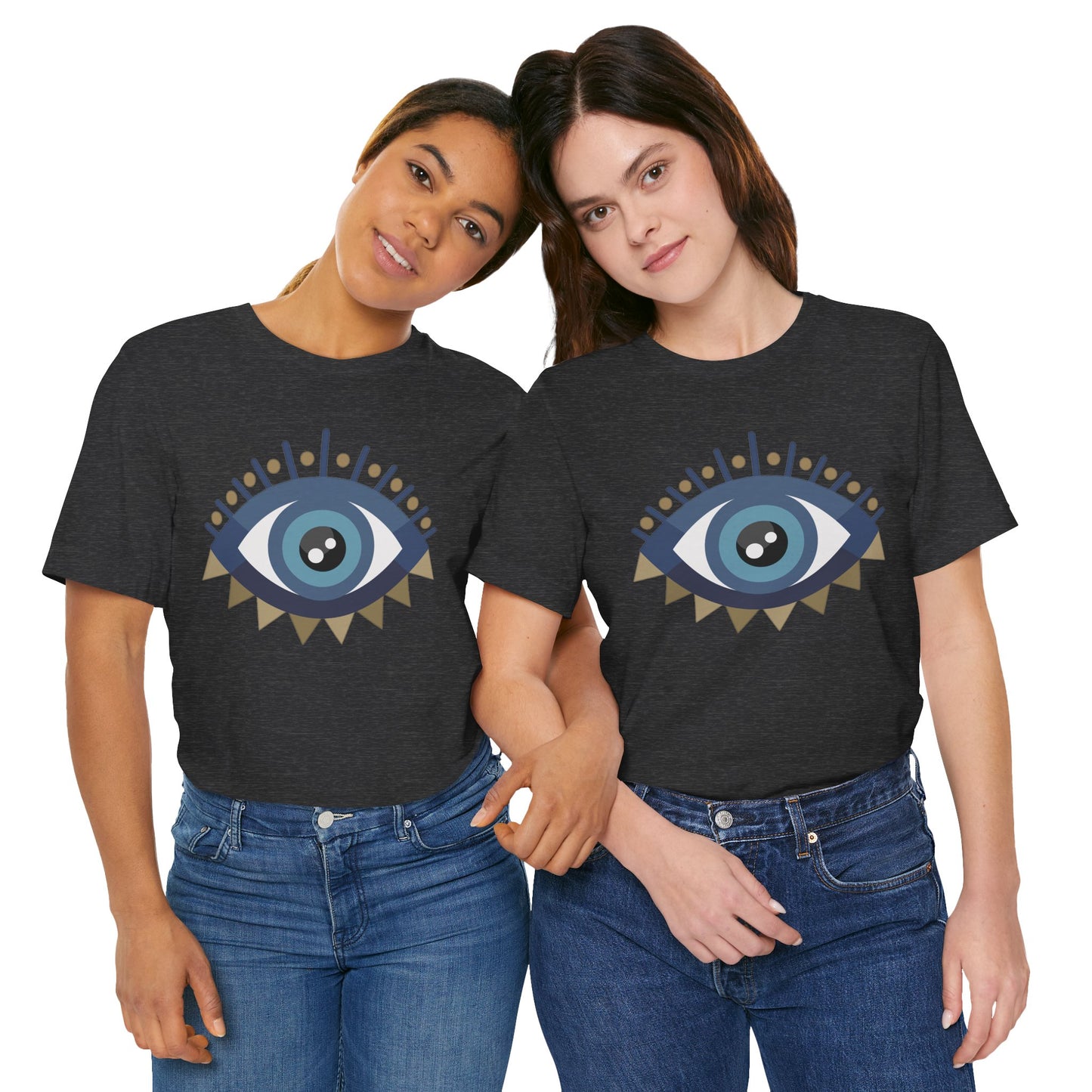 Pita Girl® Evil Eye Protection Unisex Jersey Tee - Casual Comfort for Food Lovers