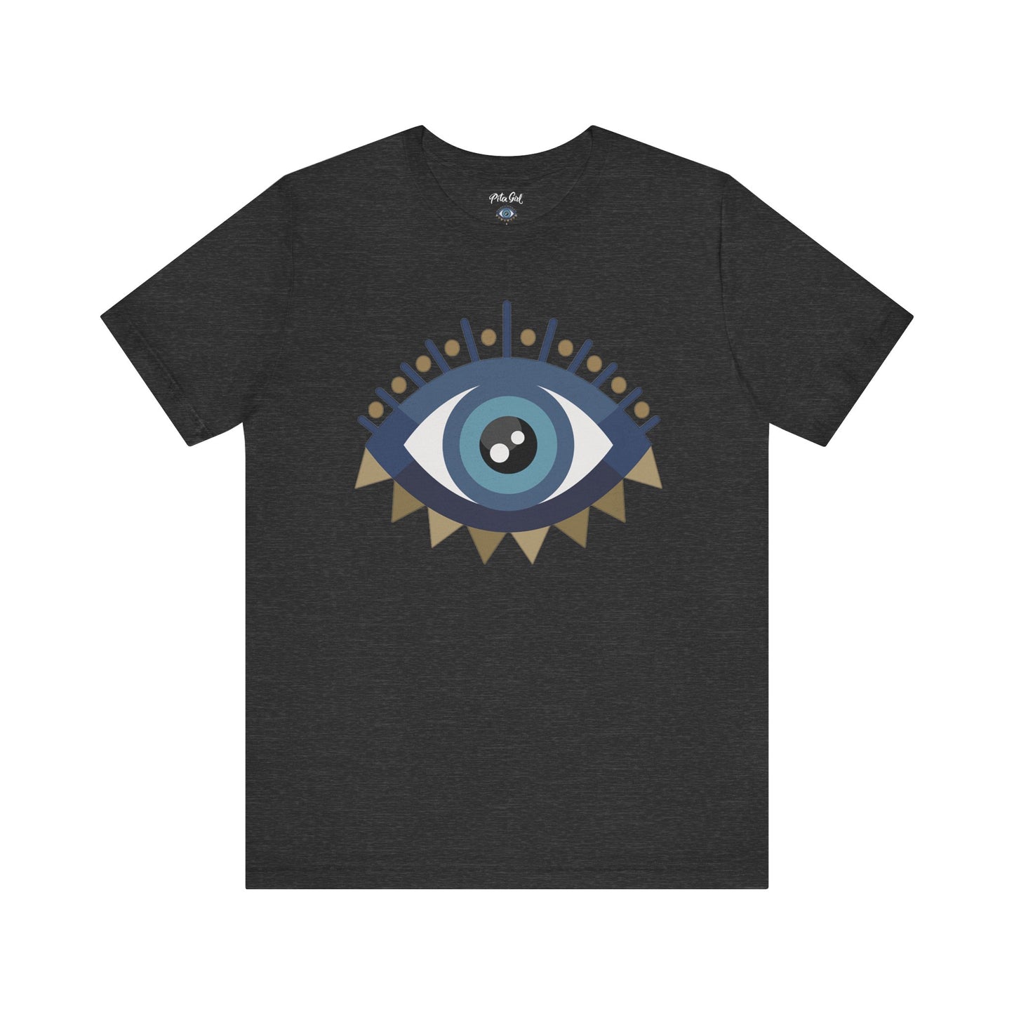 Pita Girl® Evil Eye Protection Unisex Jersey Tee - Casual Comfort for Food Lovers