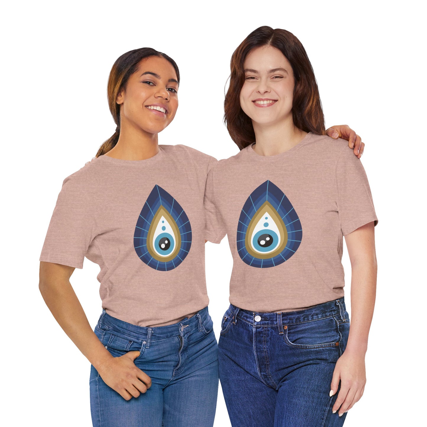 Pita Girl® Evil Eye Tee Protection Unisex Jersey Tee - Casual Comfort for Food Lovers