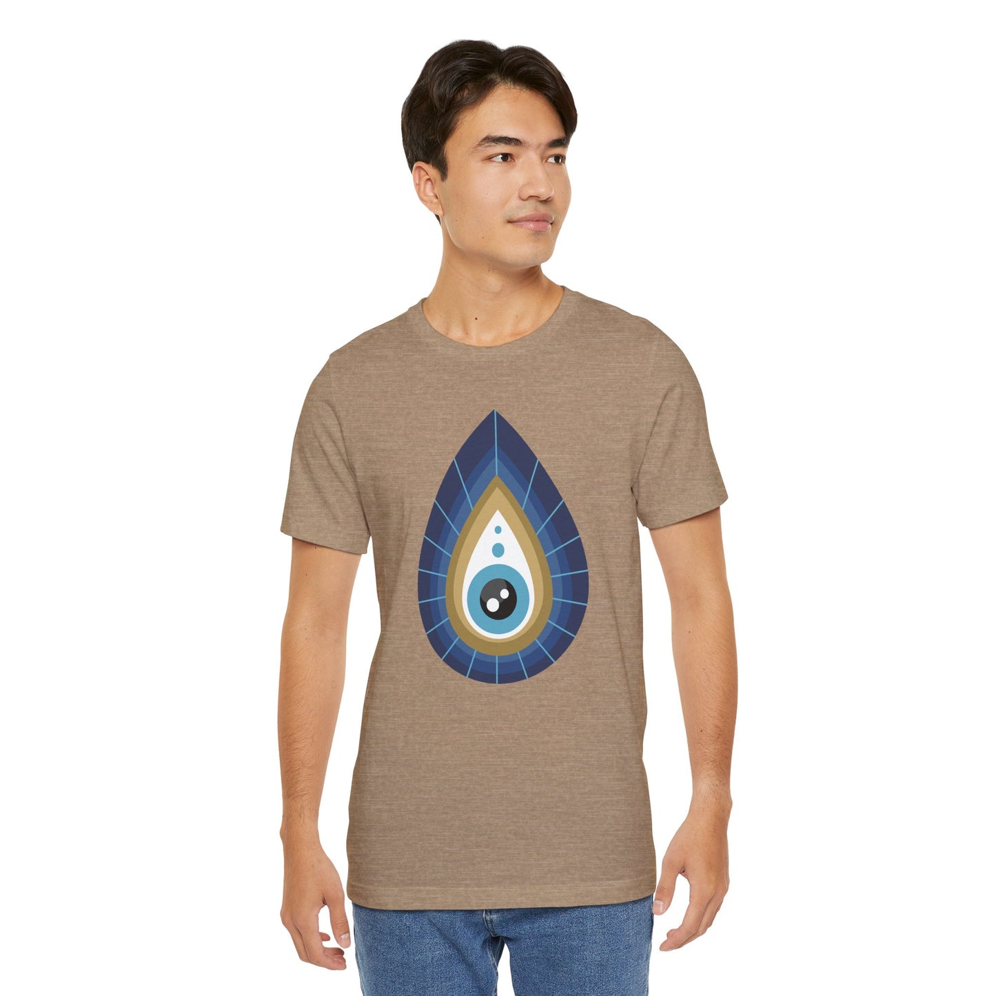 Pita Girl® Evil Eye Tee Protection Unisex Jersey Tee - Casual Comfort for Food Lovers