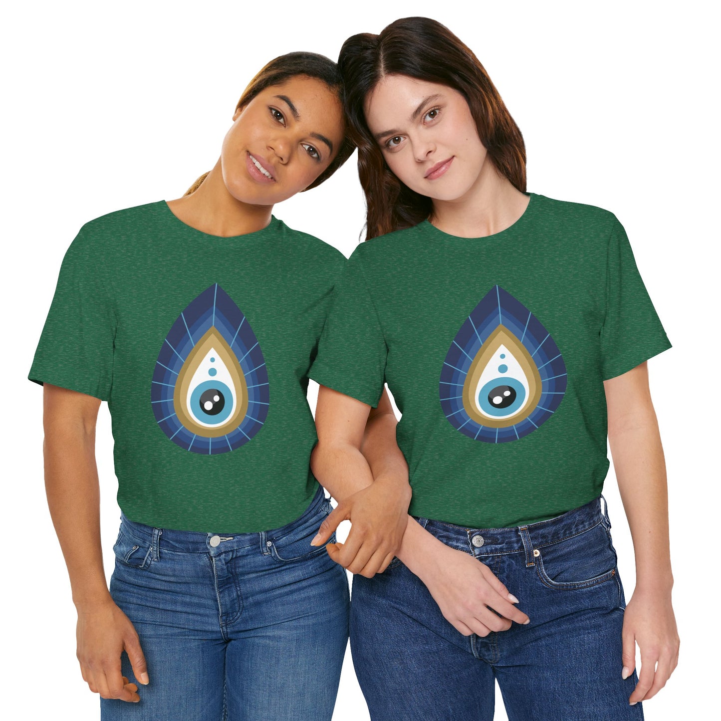 Pita Girl® Evil Eye Tee Protection Unisex Jersey Tee - Casual Comfort for Food Lovers