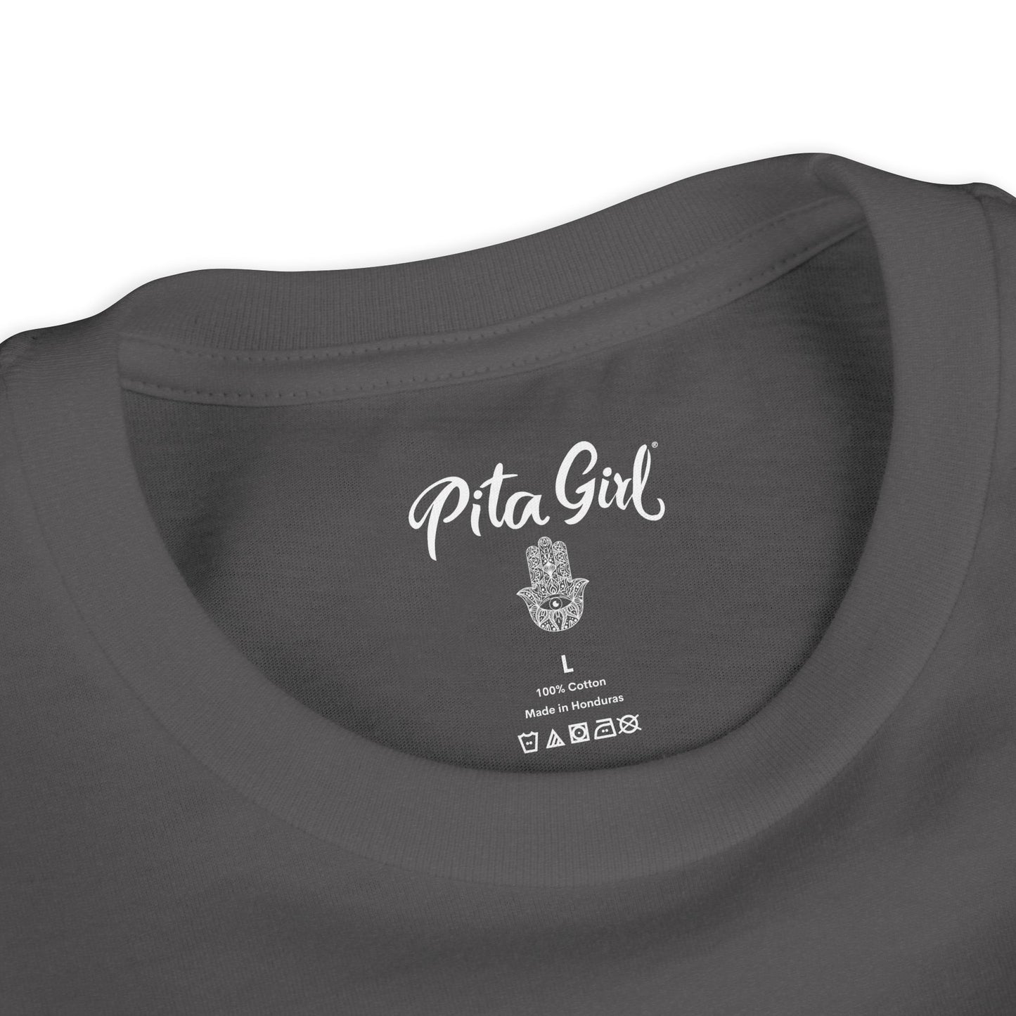 Youth Short Sleeve Tee with Hamsa Design - Boho Chic T-Shirt for Spiritual Kids