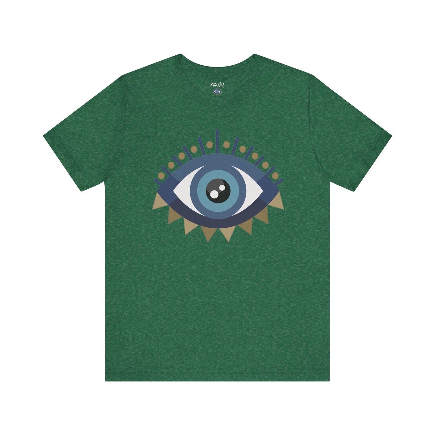 Pita Girl® Evil Eye Protection Unisex Jersey Tee - Casual Comfort for Food Lovers