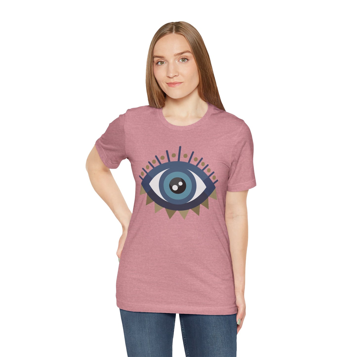 Pita Girl® Evil Eye Protection Unisex Jersey Tee - Casual Comfort for Food Lovers