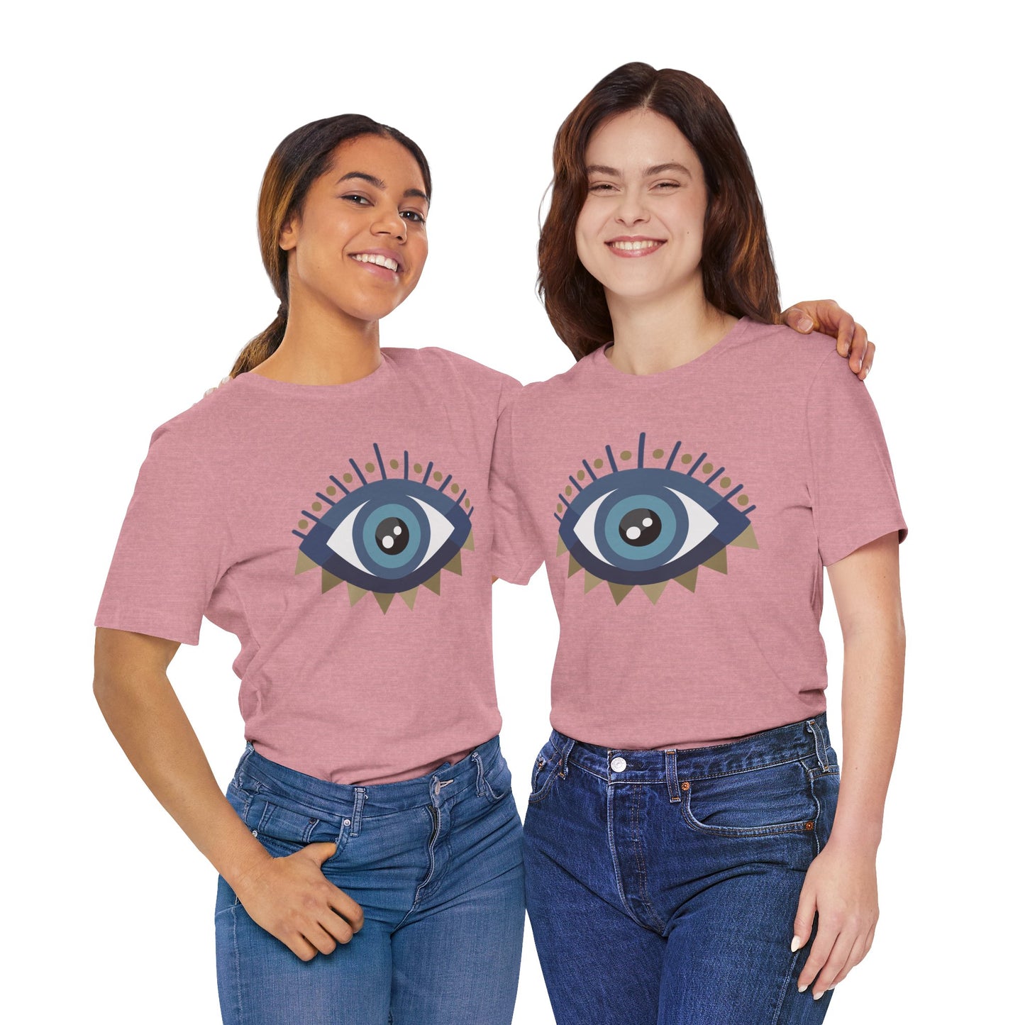 Pita Girl® Evil Eye Protection Unisex Jersey Tee - Casual Comfort for Food Lovers