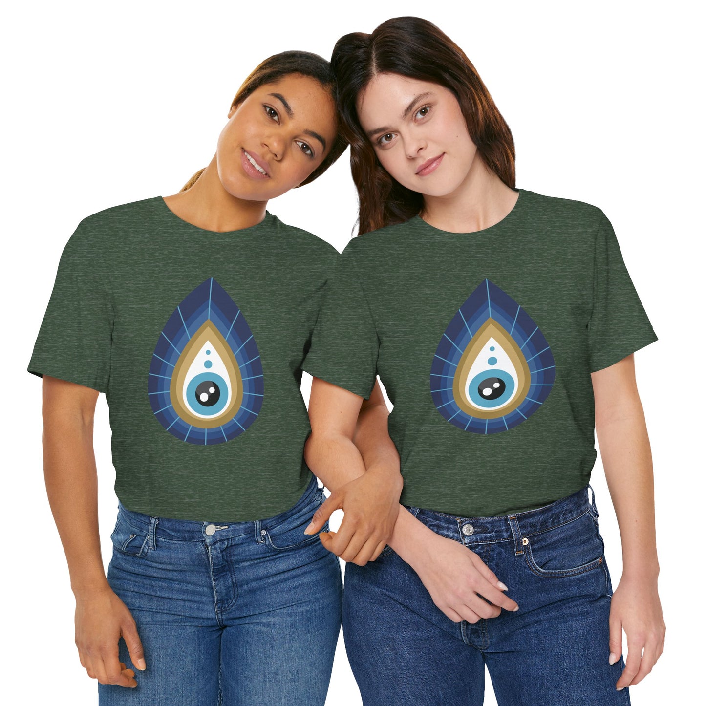 Pita Girl® Evil Eye Tee Protection Unisex Jersey Tee - Casual Comfort for Food Lovers