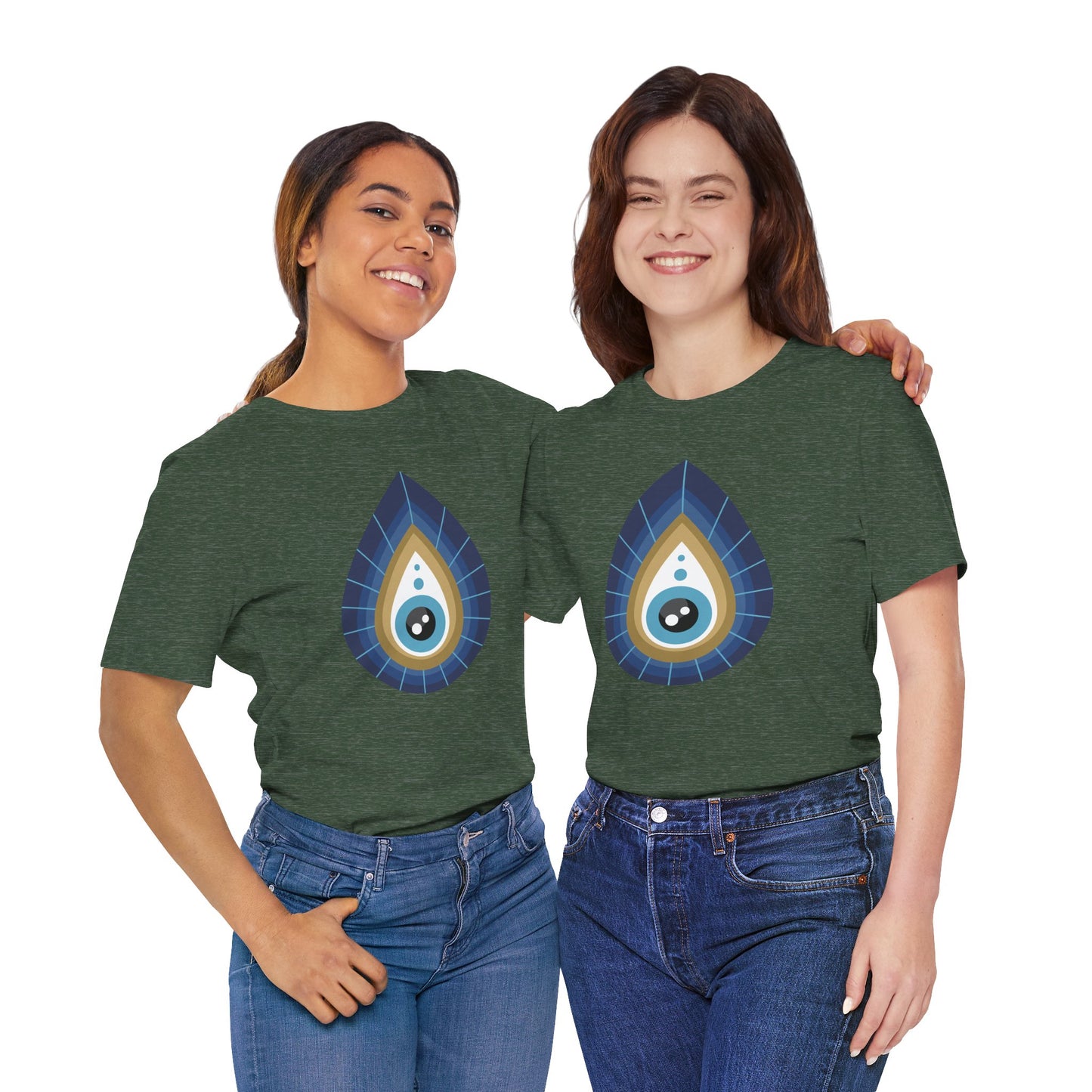 Pita Girl® Evil Eye Tee Protection Unisex Jersey Tee - Casual Comfort for Food Lovers