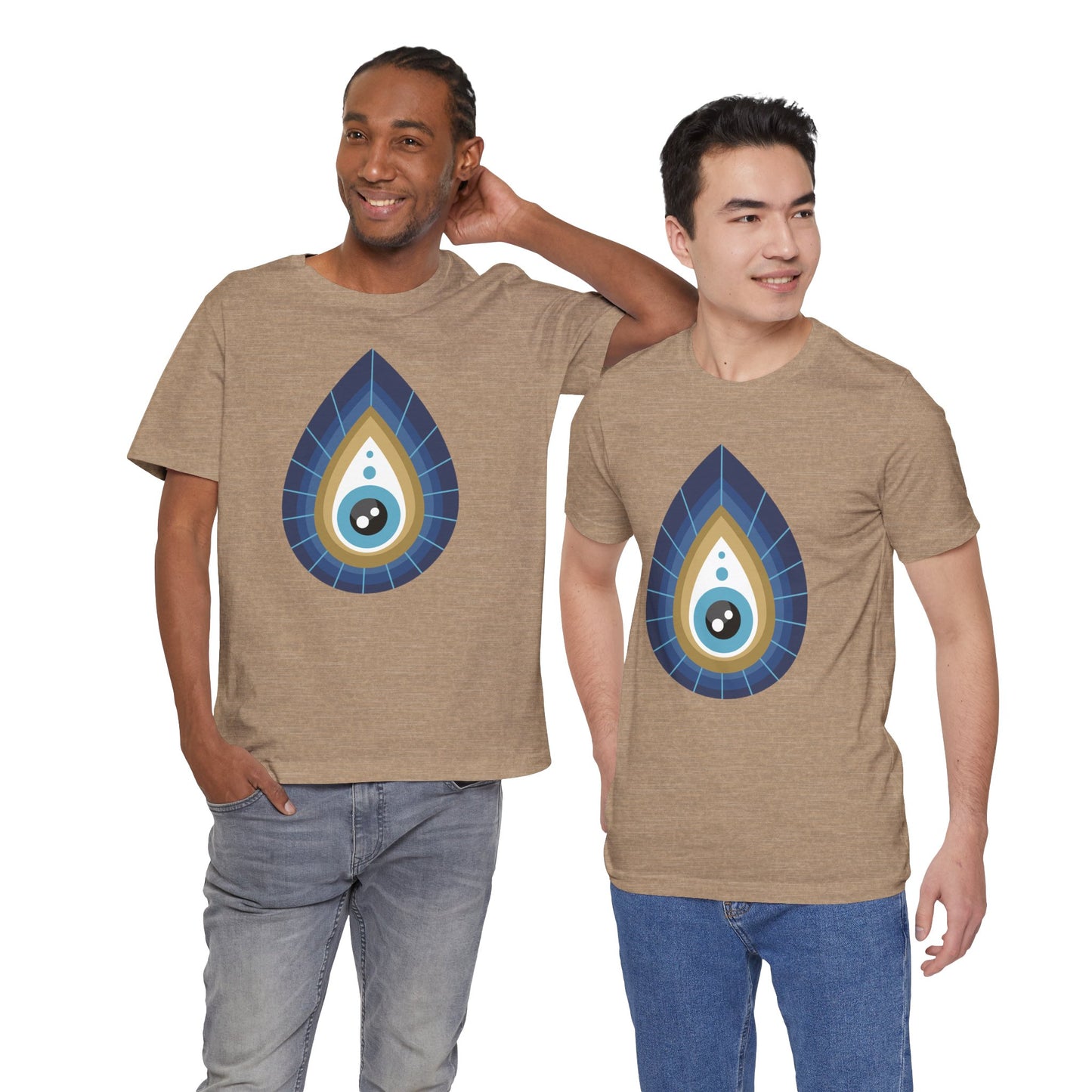 Pita Girl® Evil Eye Tee Protection Unisex Jersey Tee - Casual Comfort for Food Lovers