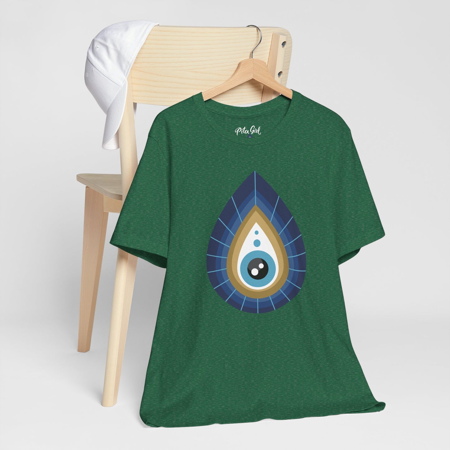 Pita Girl® Evil Eye Tee Protection Unisex Jersey Tee - Casual Comfort for Food Lovers