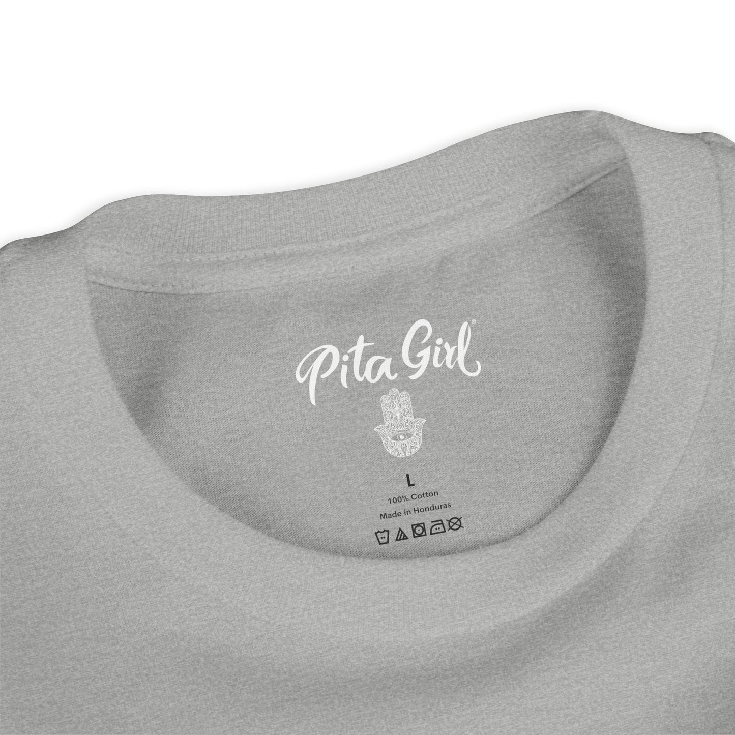 Youth Short Sleeve Tee with Hamsa Design - Boho Chic T-Shirt for Spiritual Kids