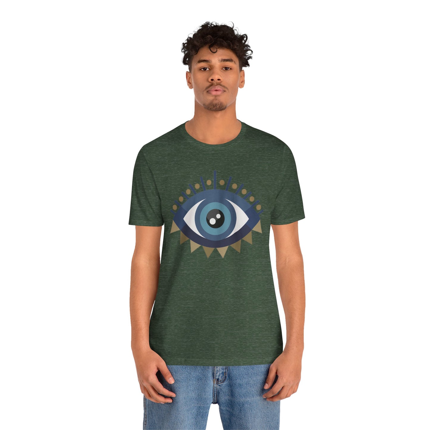 Pita Girl® Evil Eye Protection Unisex Jersey Tee - Casual Comfort for Food Lovers
