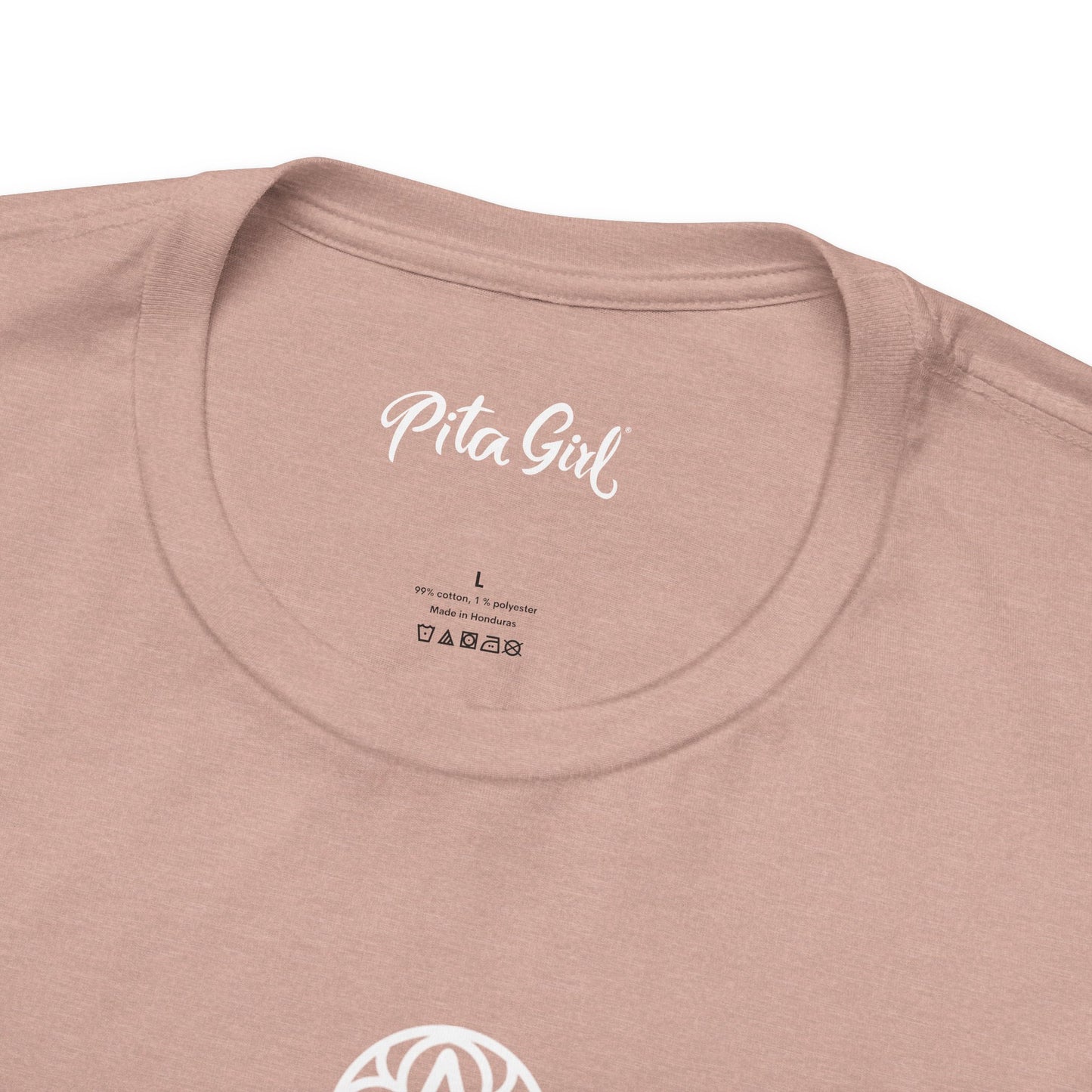 Pita Girl® Hamsa Palm Hand  Unisex Jersey Tee - Casual Comfort for Food Lovers