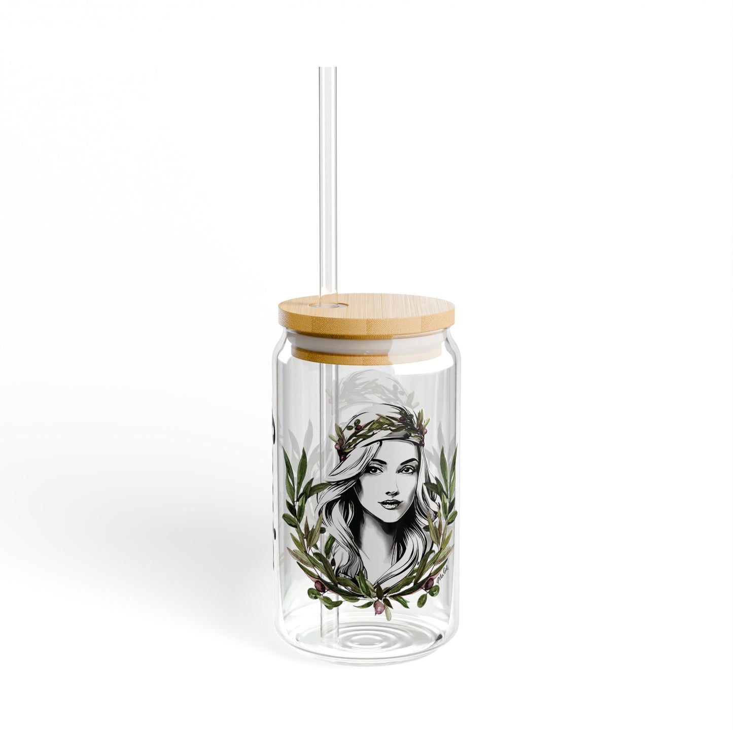 Stylish Personalized 16oz Sipper Glass - Perfect for Eco-Friendly Sips!