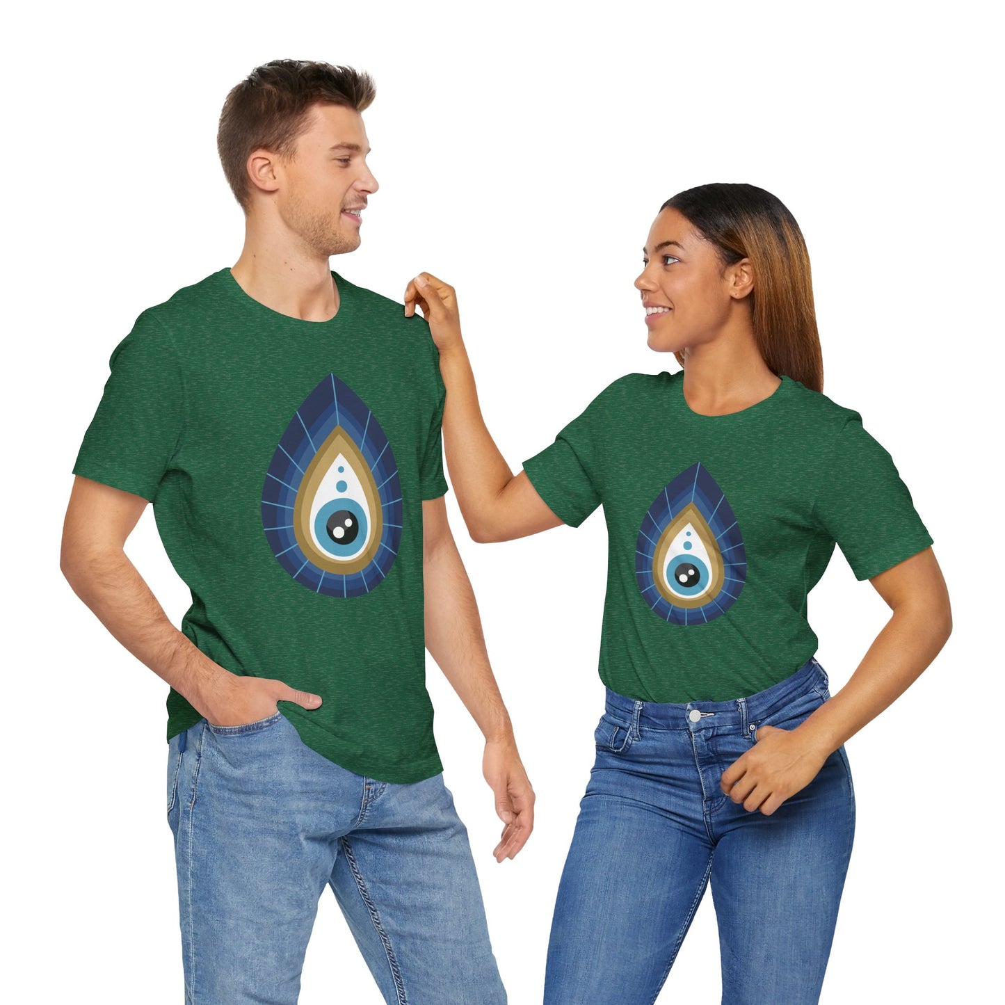 Pita Girl® Evil Eye Tee Protection Unisex Jersey Tee - Casual Comfort for Food Lovers