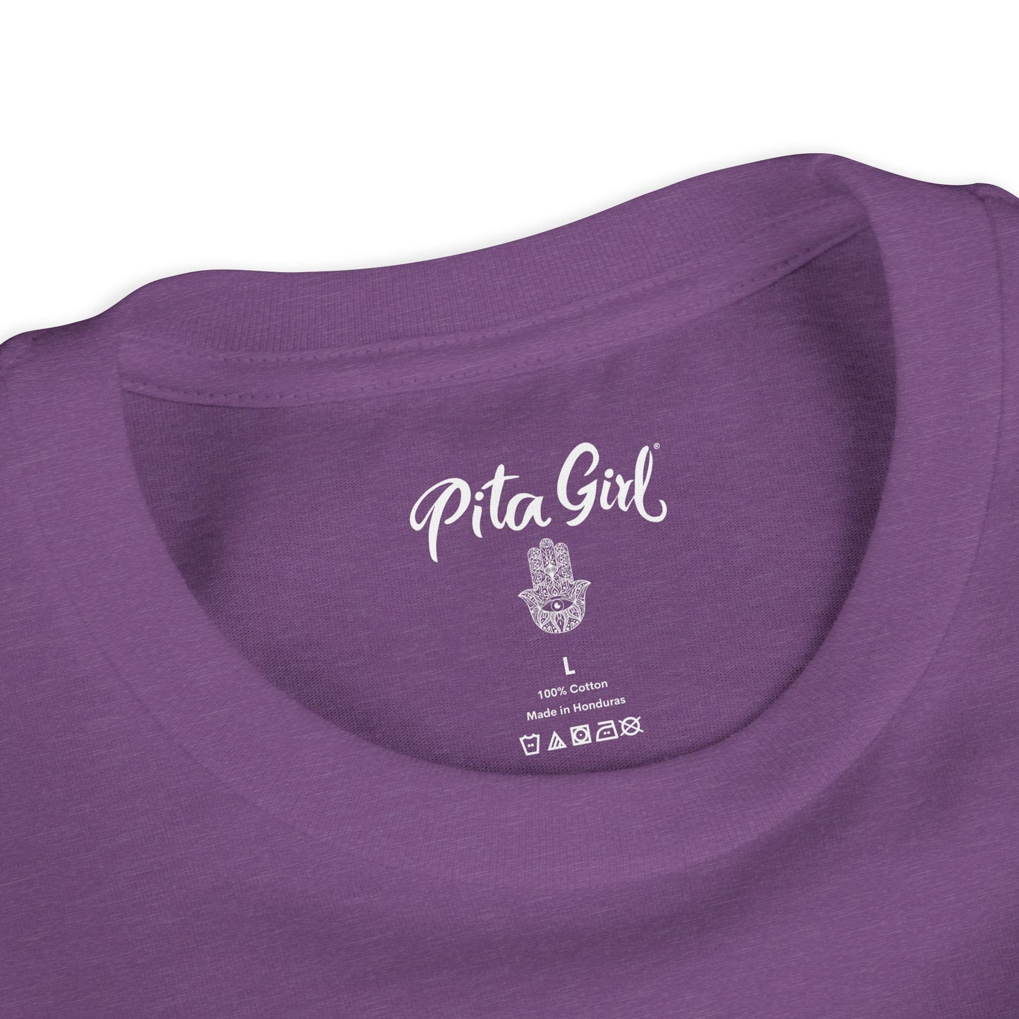 Youth Short Sleeve Tee with Hamsa Design - Boho Chic T-Shirt for Spiritual Kids