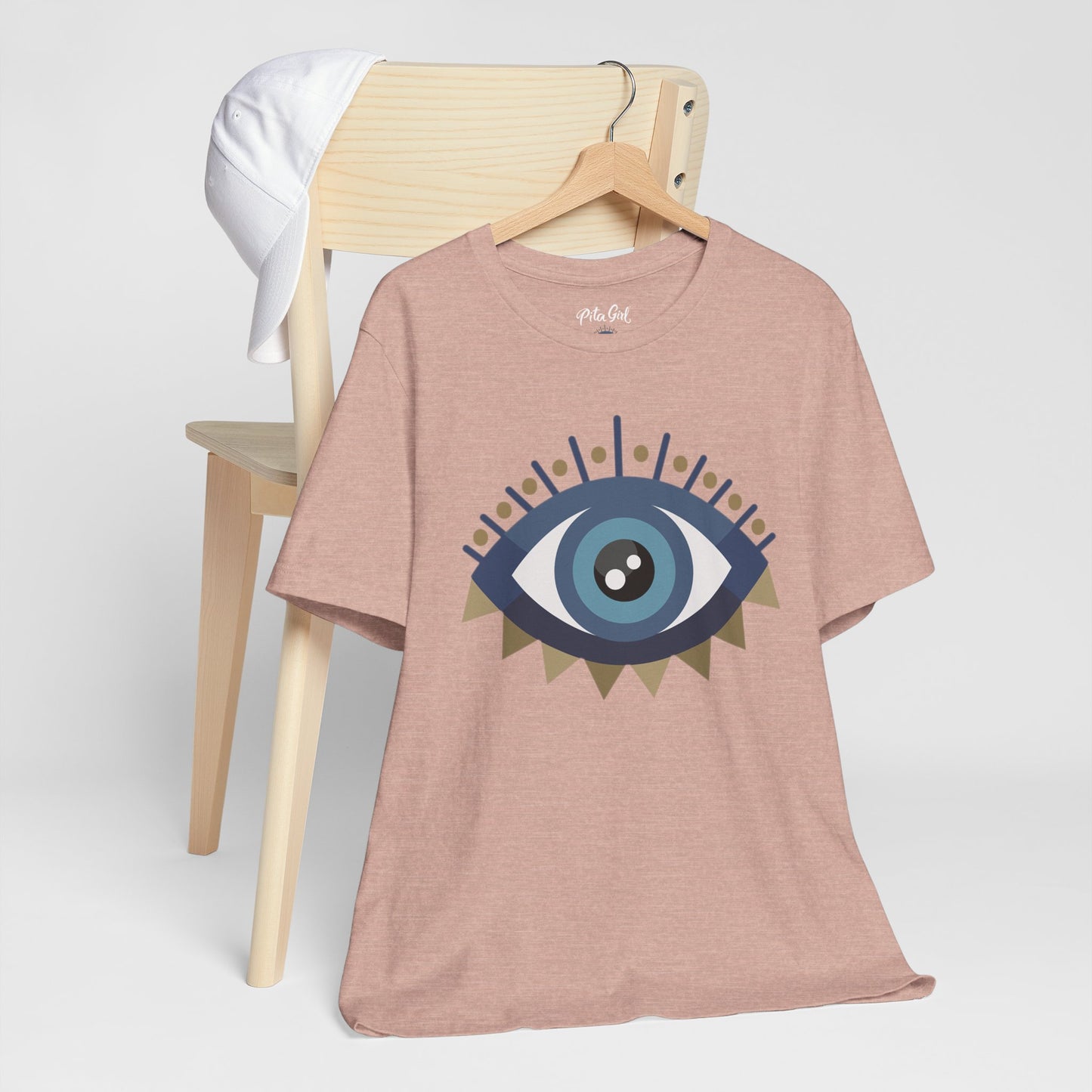 Pita Girl® Evil Eye Protection Unisex Jersey Tee - Casual Comfort for Food Lovers