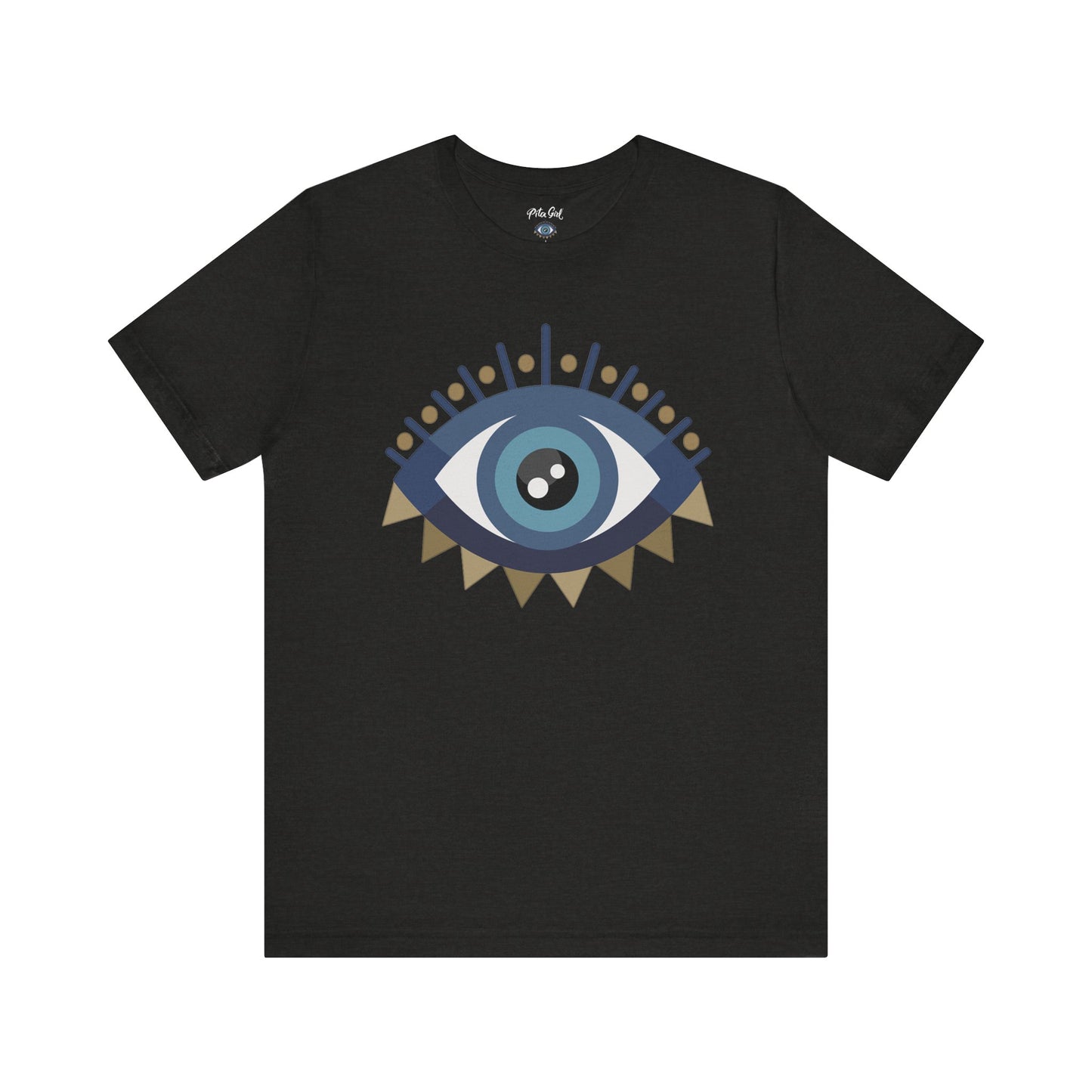 Pita Girl® Evil Eye Protection Unisex Jersey Tee - Casual Comfort for Food Lovers