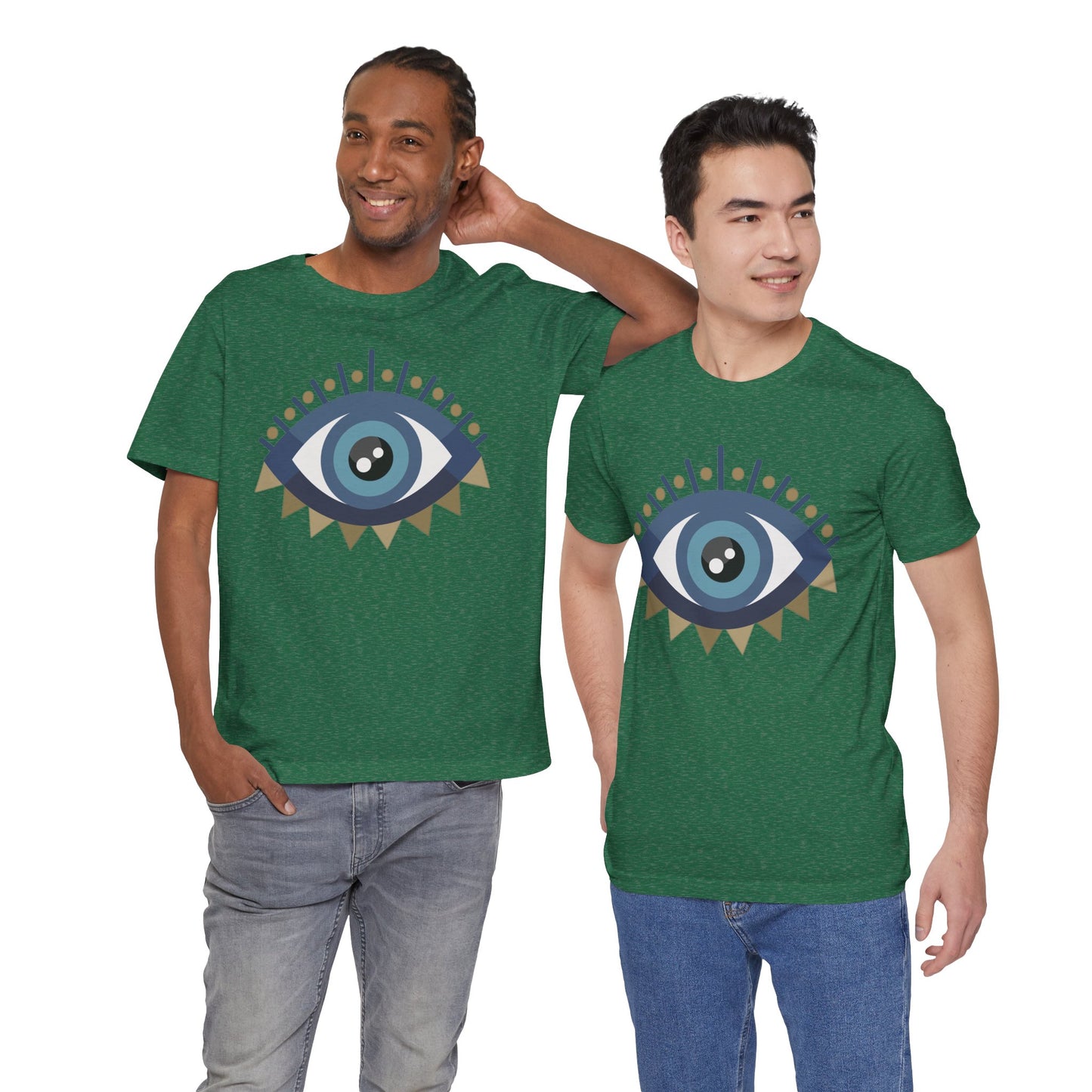 Pita Girl® Evil Eye Protection Unisex Jersey Tee - Casual Comfort for Food Lovers