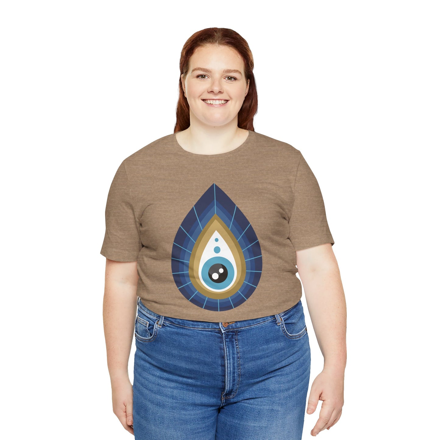 Pita Girl® Evil Eye Tee Protection Unisex Jersey Tee - Casual Comfort for Food Lovers