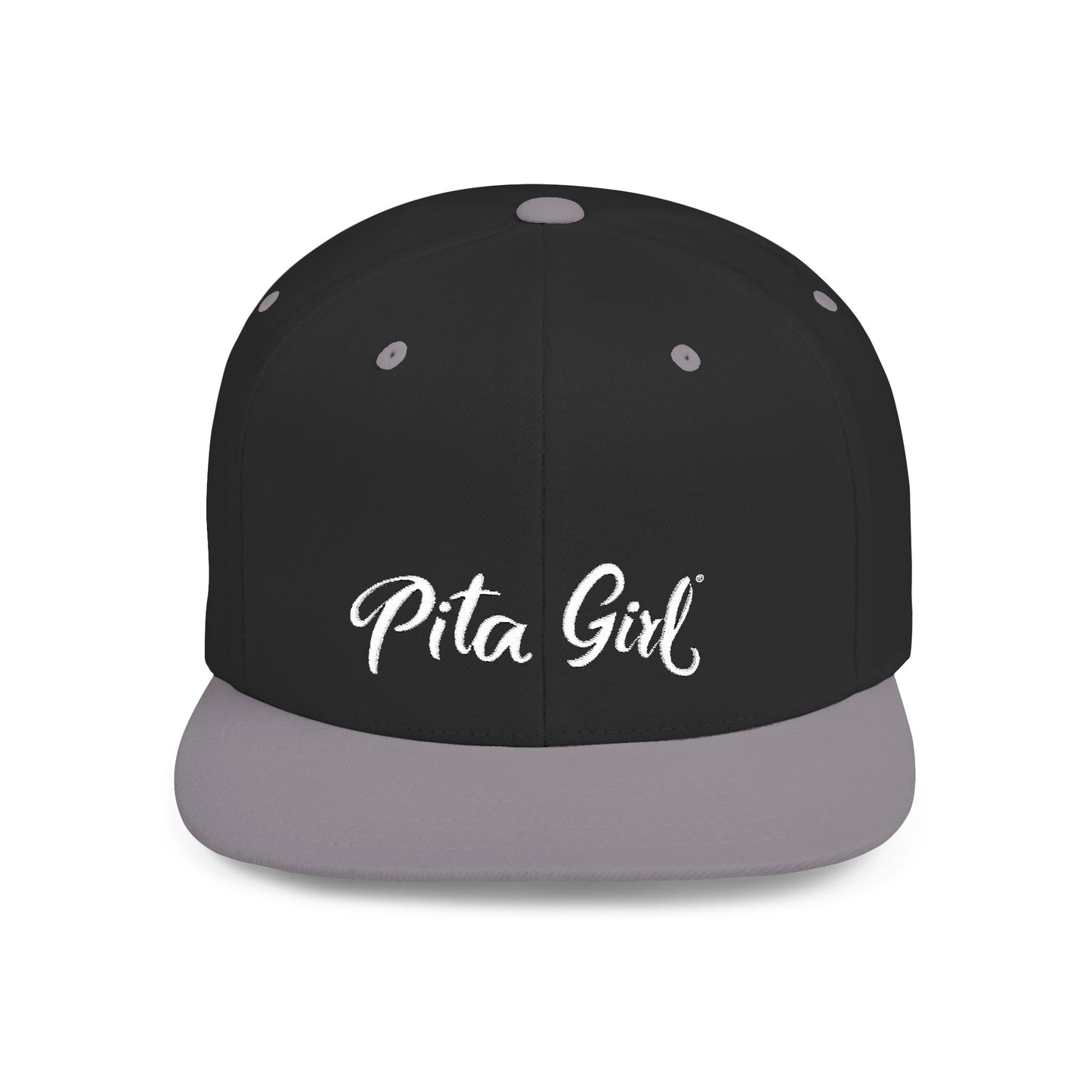Pita Girl Flat Bill Snapback Hat - Stylish Cap for Casual Outings