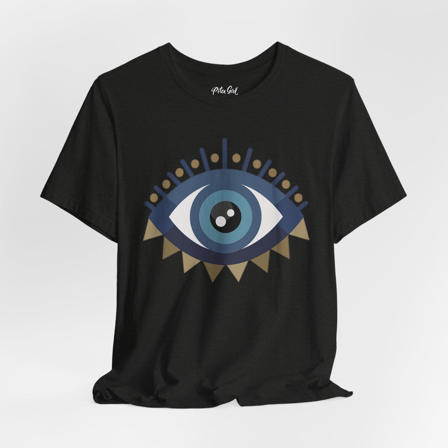 Pita Girl® Evil Eye Protection Unisex Jersey Tee - Casual Comfort for Food Lovers
