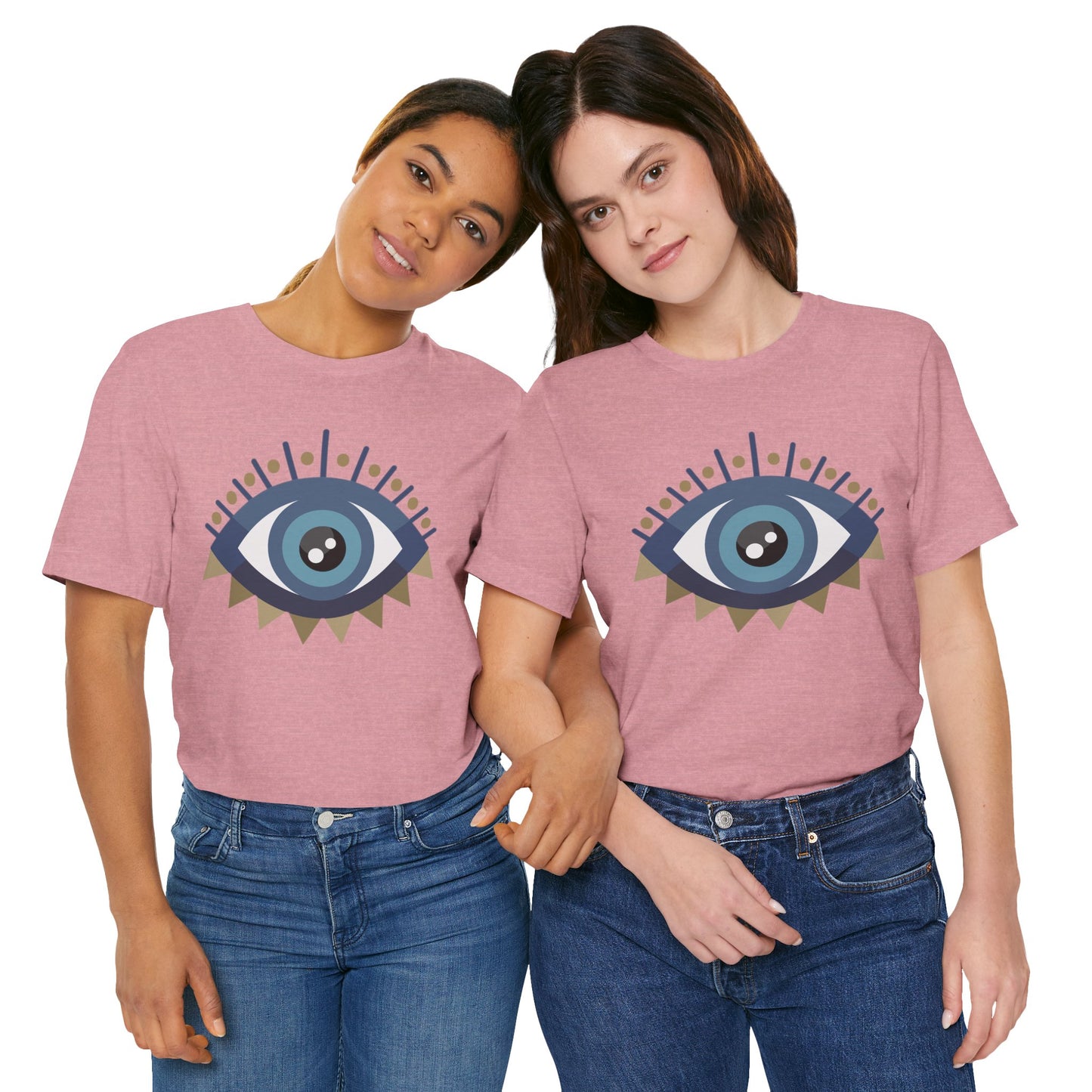 Pita Girl® Evil Eye Protection Unisex Jersey Tee - Casual Comfort for Food Lovers
