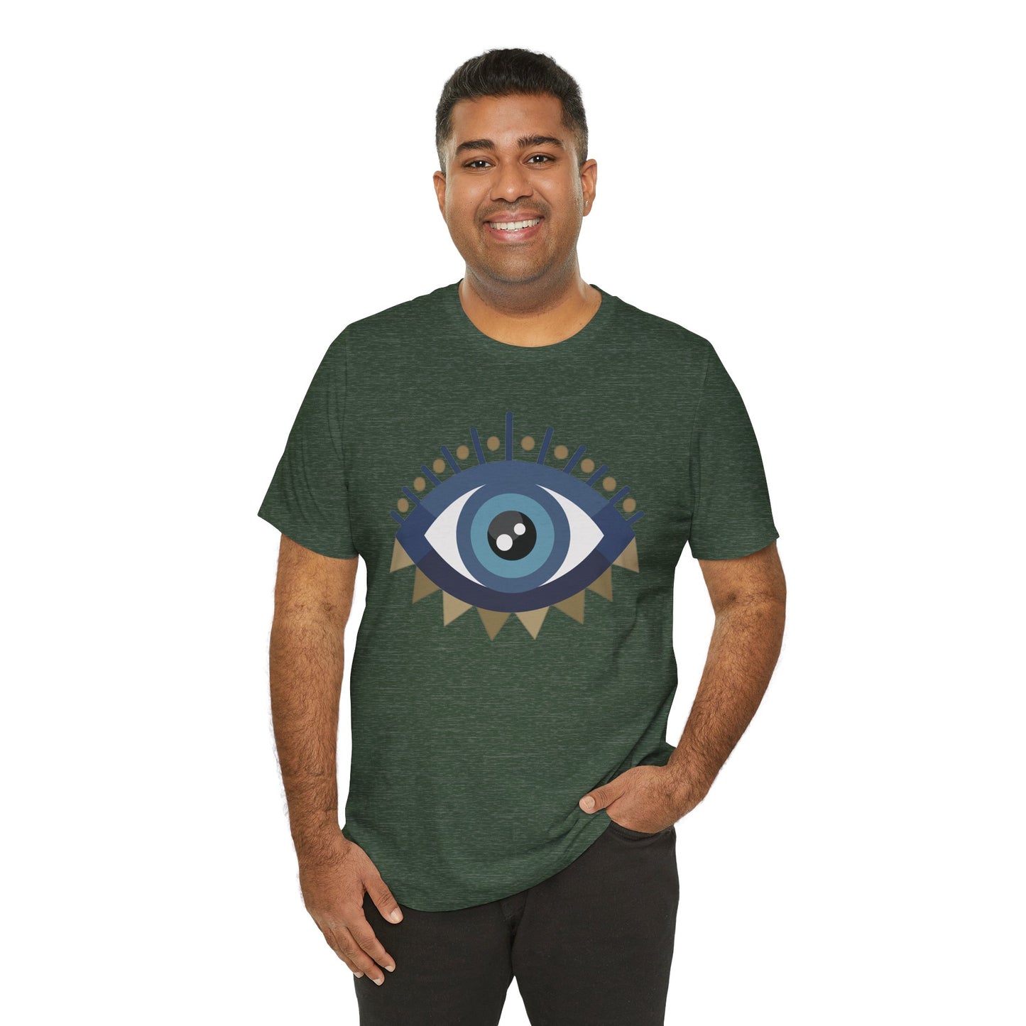 Pita Girl® Evil Eye Protection Unisex Jersey Tee - Casual Comfort for Food Lovers