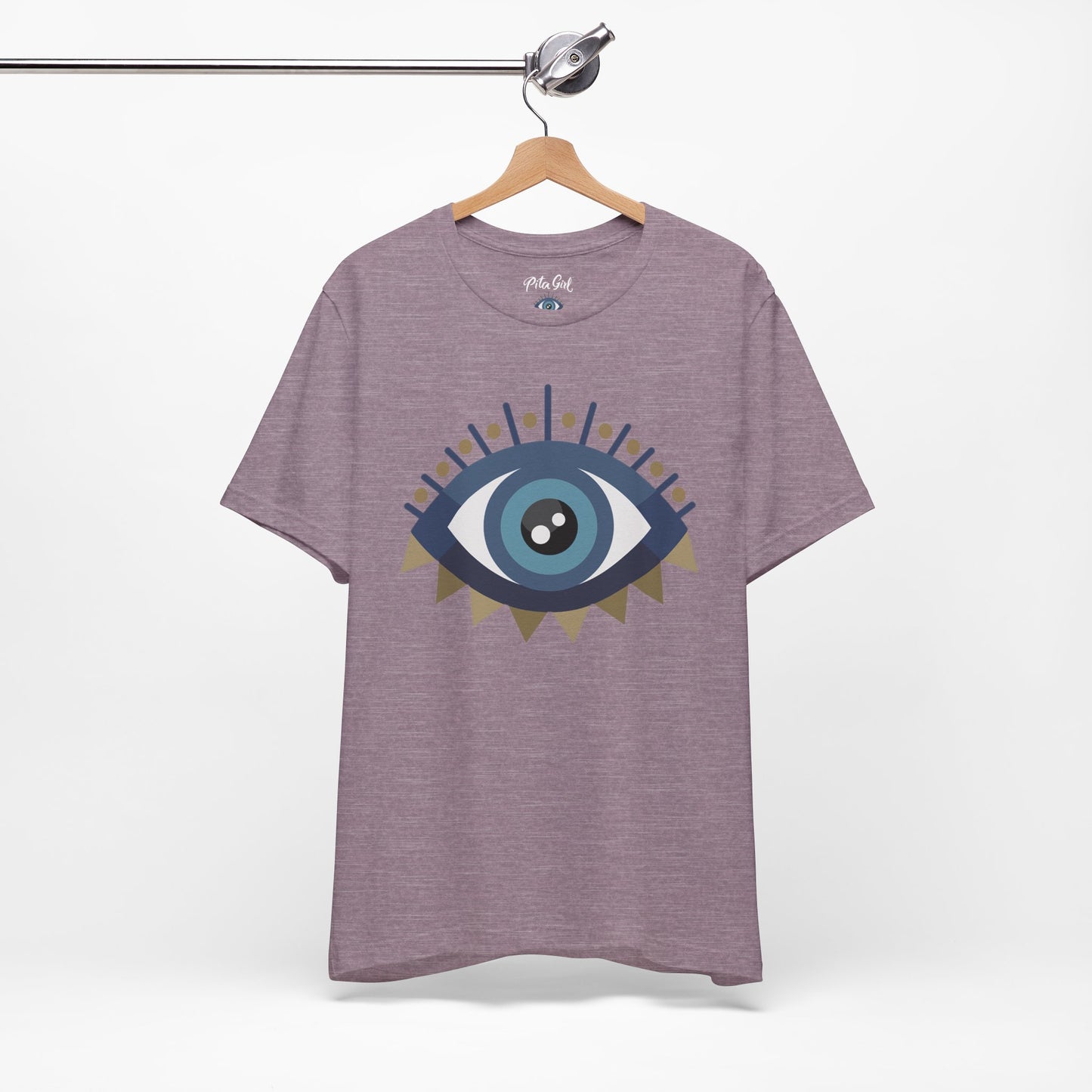 Pita Girl® Evil Eye Protection Unisex Jersey Tee - Casual Comfort for Food Lovers