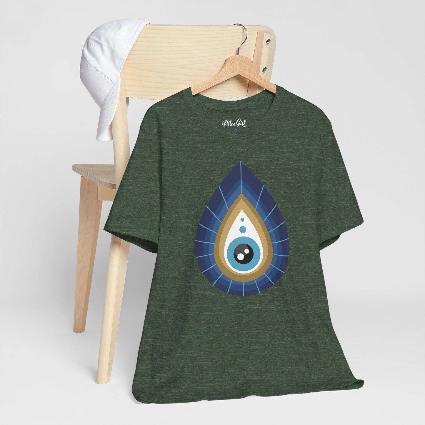 Pita Girl® Evil Eye Tee Protection Unisex Jersey Tee - Casual Comfort for Food Lovers