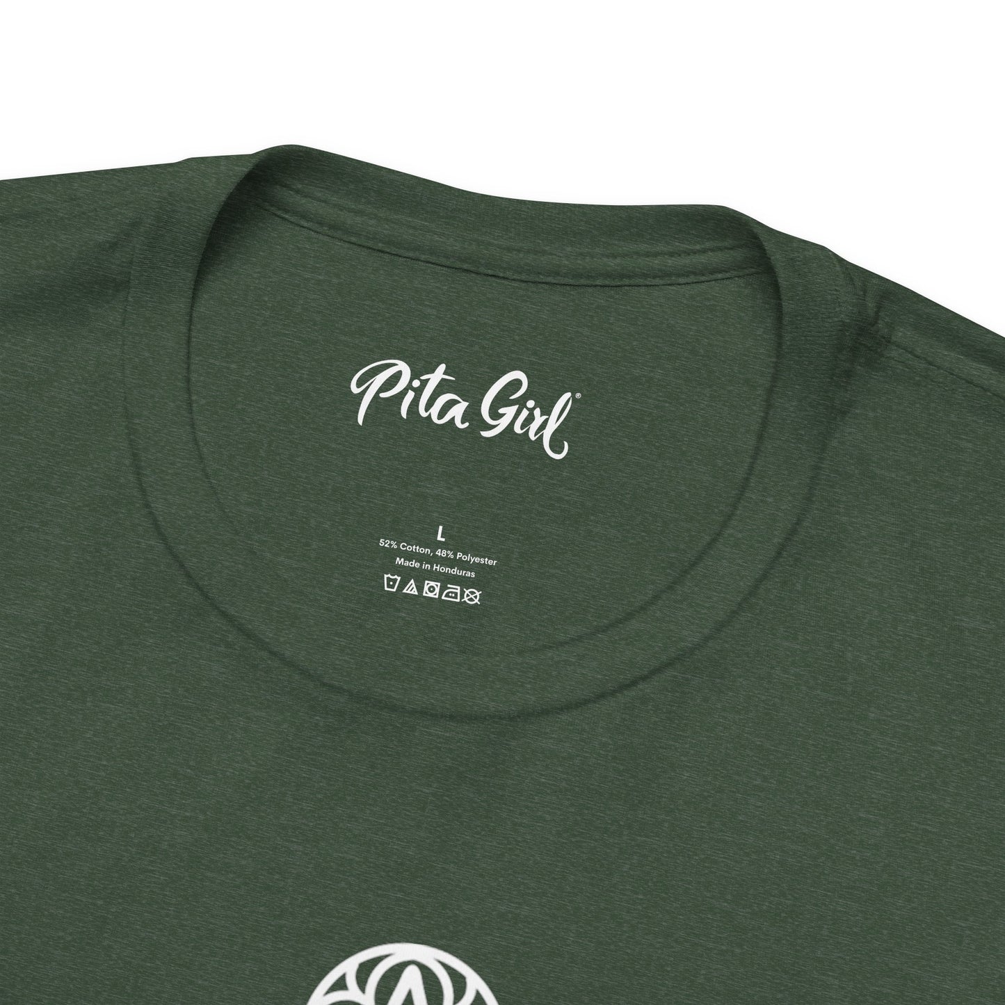 Pita Girl® Hamsa Palm Hand  Unisex Jersey Tee - Casual Comfort for Food Lovers