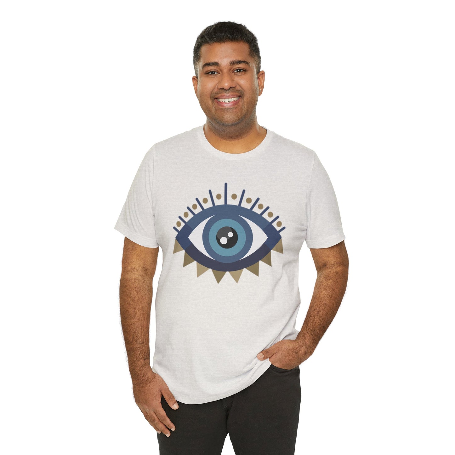 Pita Girl® Evil Eye Protection Unisex Jersey Tee - Casual Comfort for Food Lovers