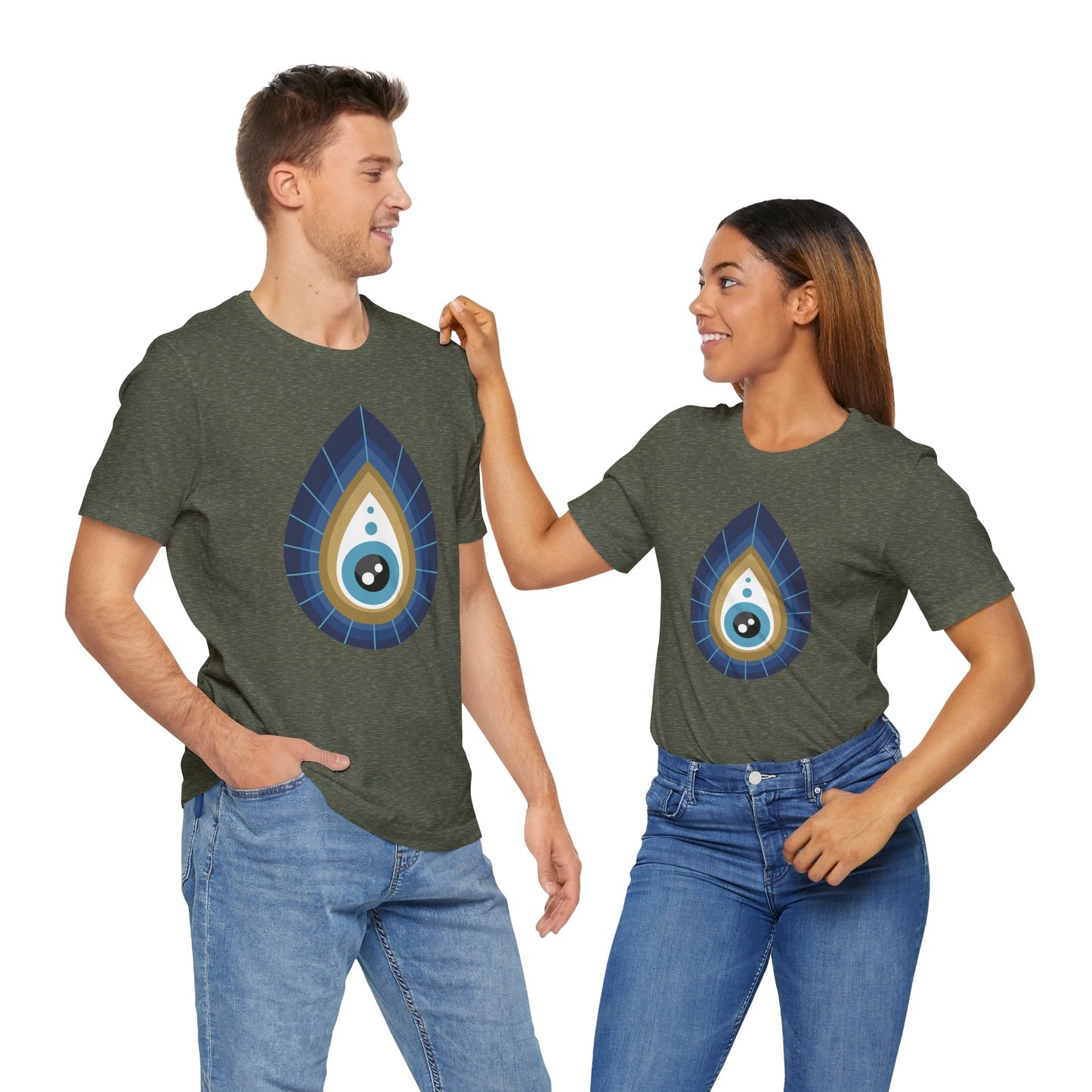 Pita Girl® Evil Eye Tee Protection Unisex Jersey Tee - Casual Comfort for Food Lovers