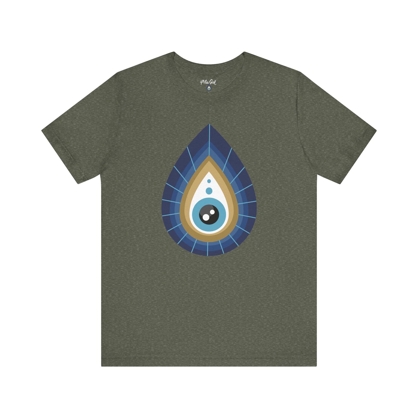 Pita Girl® Evil Eye Tee Protection Unisex Jersey Tee - Casual Comfort for Food Lovers