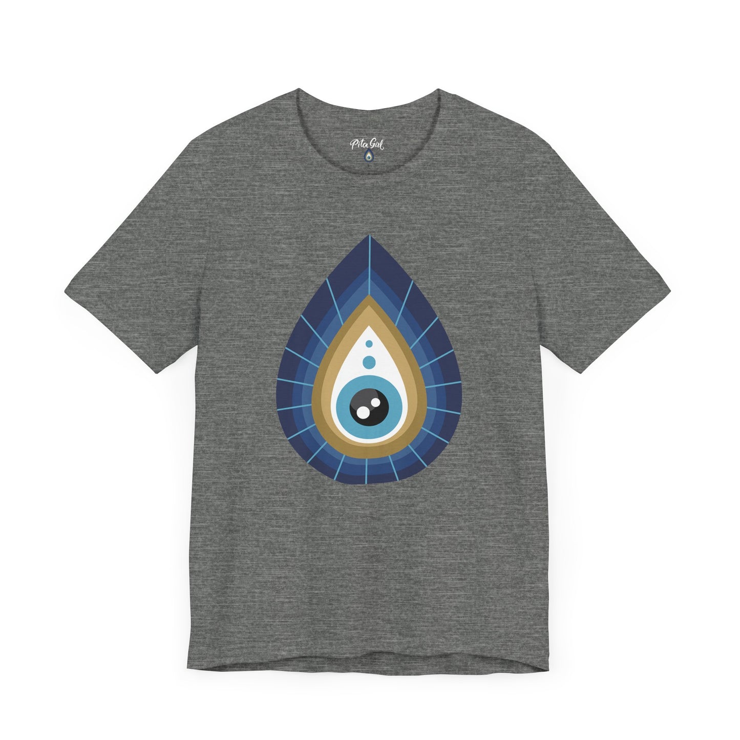 Pita Girl® Evil Eye Tee Protection Unisex Jersey Tee - Casual Comfort for Food Lovers