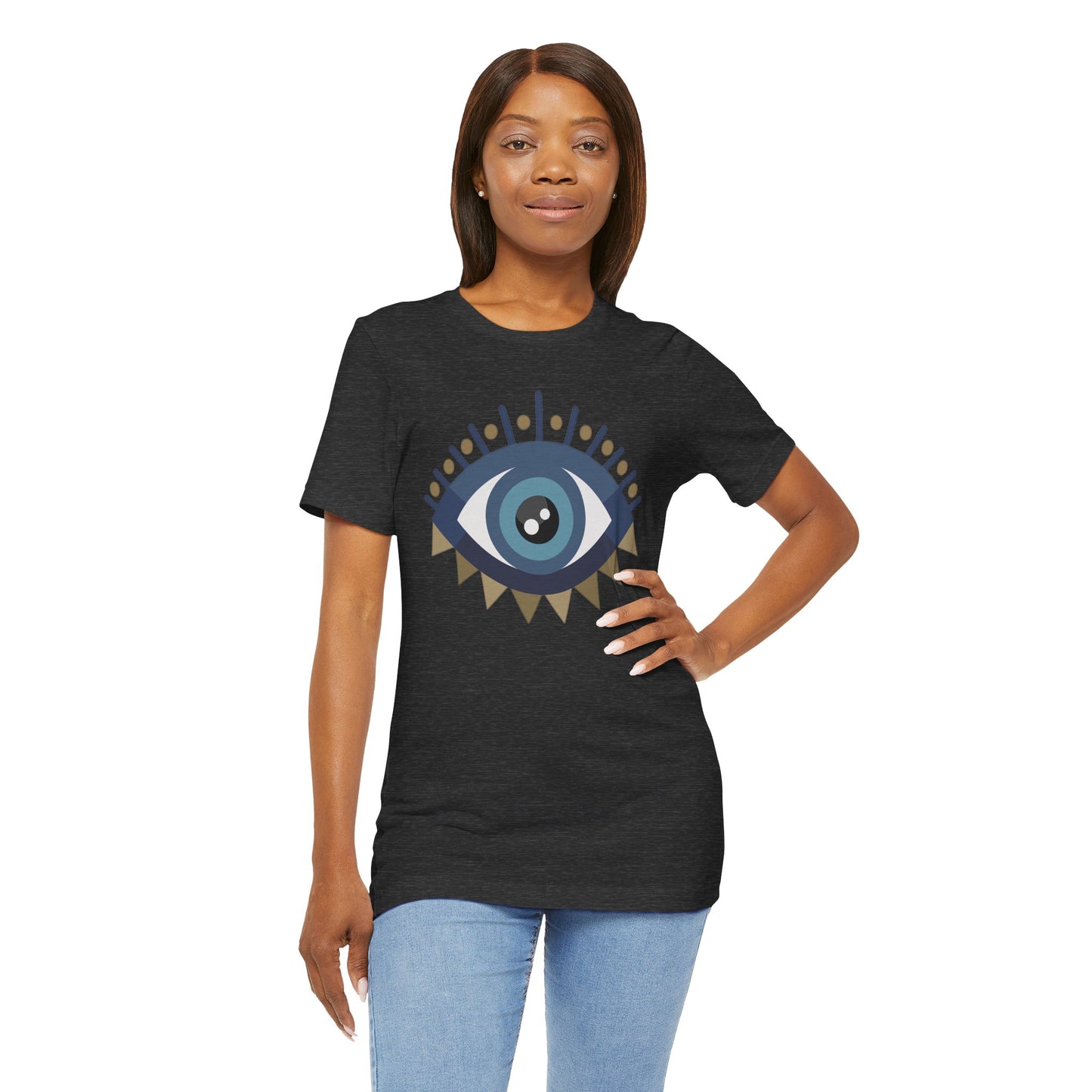 Pita Girl® Evil Eye Protection Unisex Jersey Tee - Casual Comfort for Food Lovers