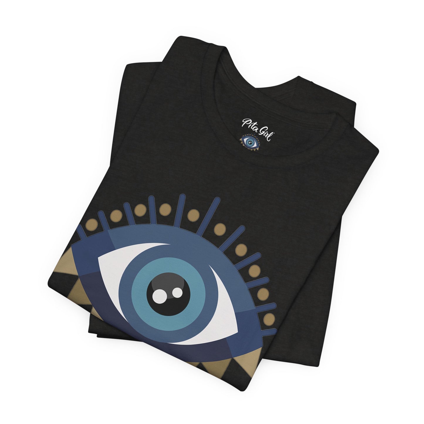 Pita Girl® Evil Eye Protection Unisex Jersey Tee - Casual Comfort for Food Lovers