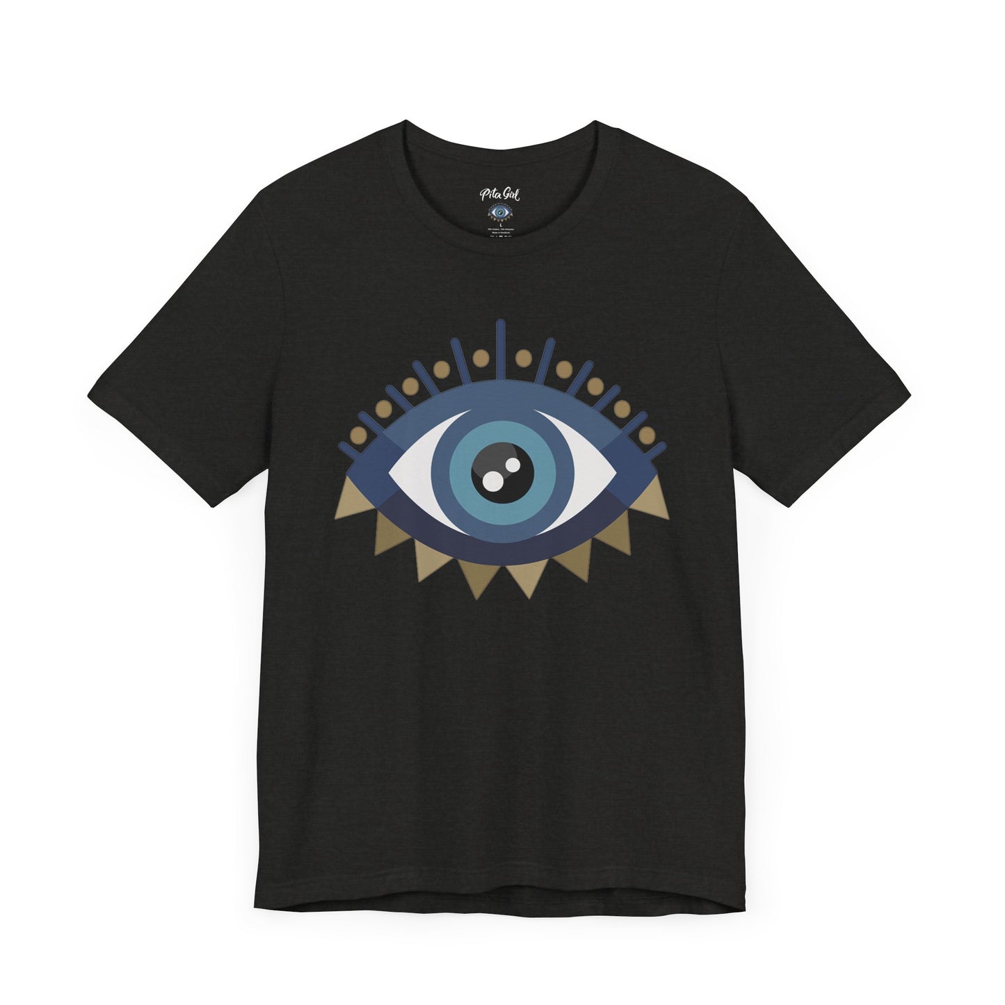 Pita Girl® Evil Eye Protection Unisex Jersey Tee - Casual Comfort for Food Lovers