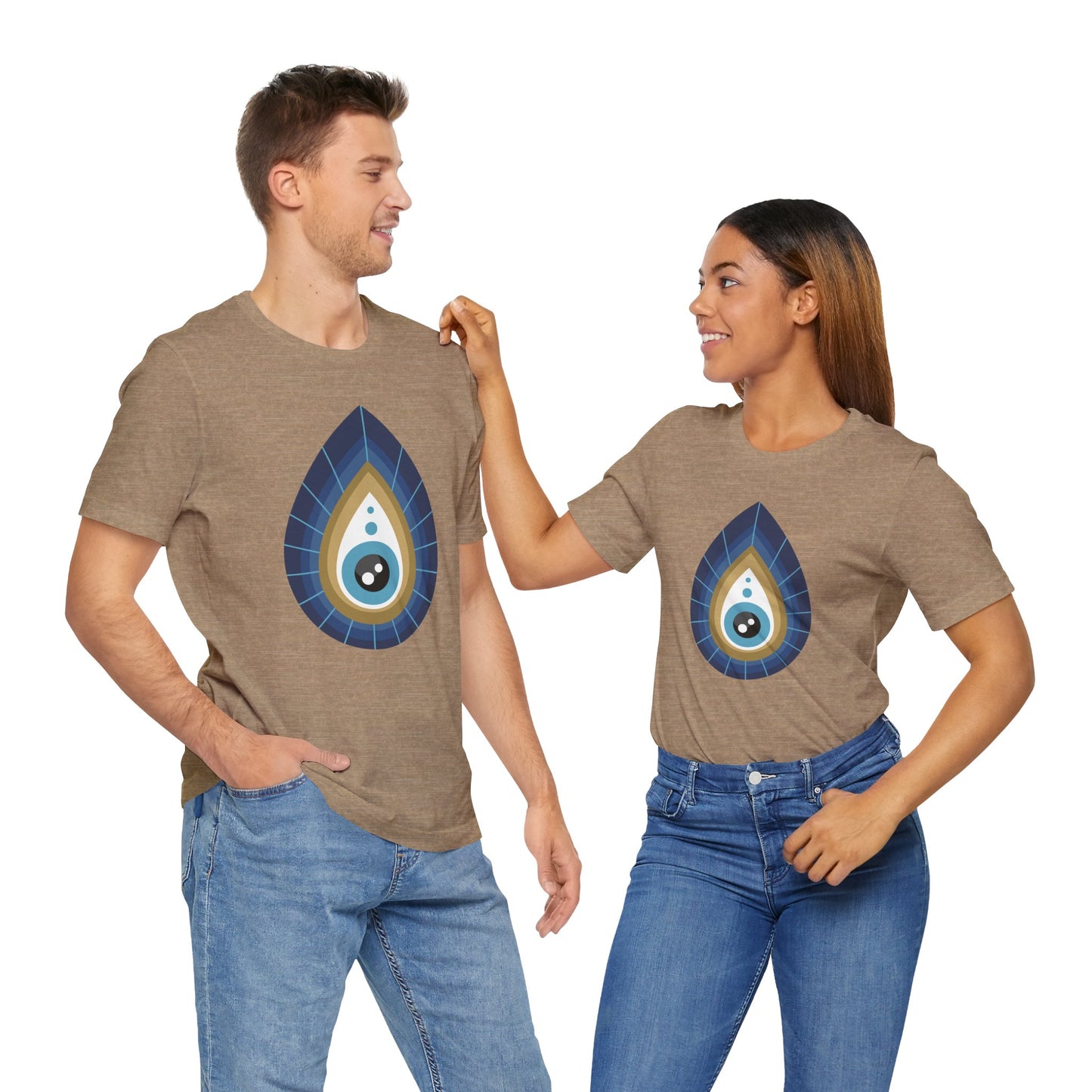 Pita Girl® Evil Eye Tee Protection Unisex Jersey Tee - Casual Comfort for Food Lovers