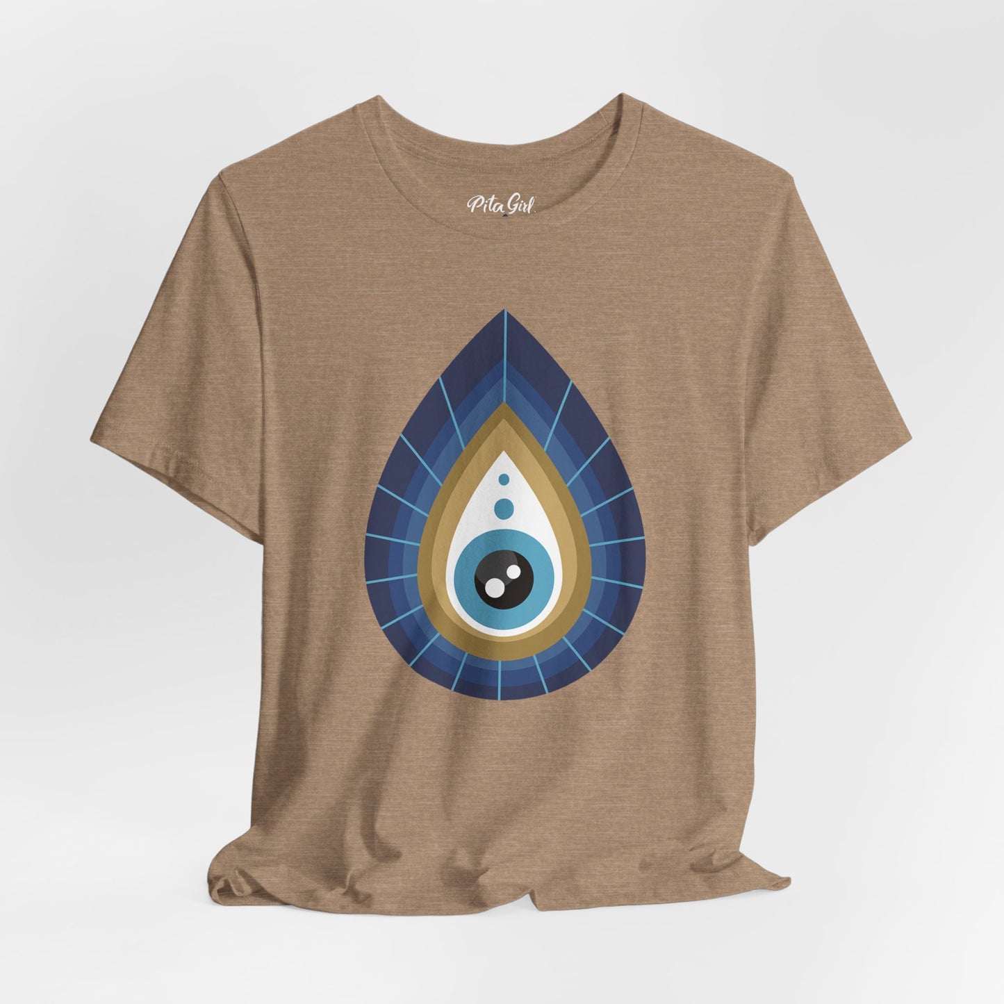 Pita Girl® Evil Eye Tee Protection Unisex Jersey Tee - Casual Comfort for Food Lovers