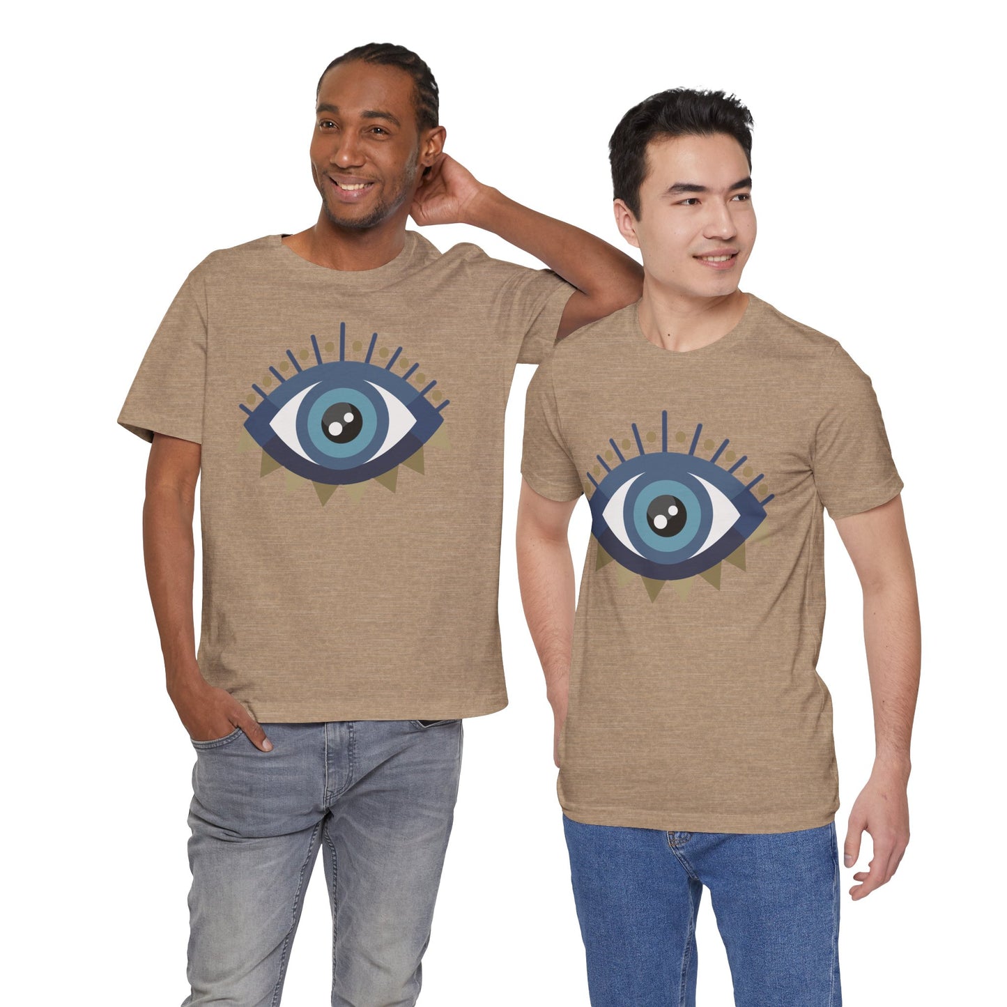 Pita Girl® Evil Eye Protection Unisex Jersey Tee - Casual Comfort for Food Lovers