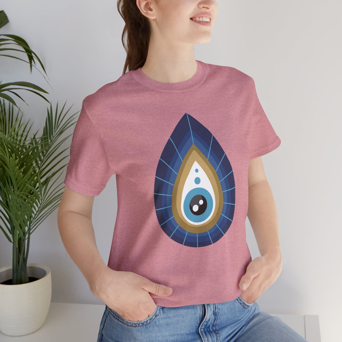 Pita Girl® Evil Eye Tee Protection Unisex Jersey Tee - Casual Comfort for Food Lovers