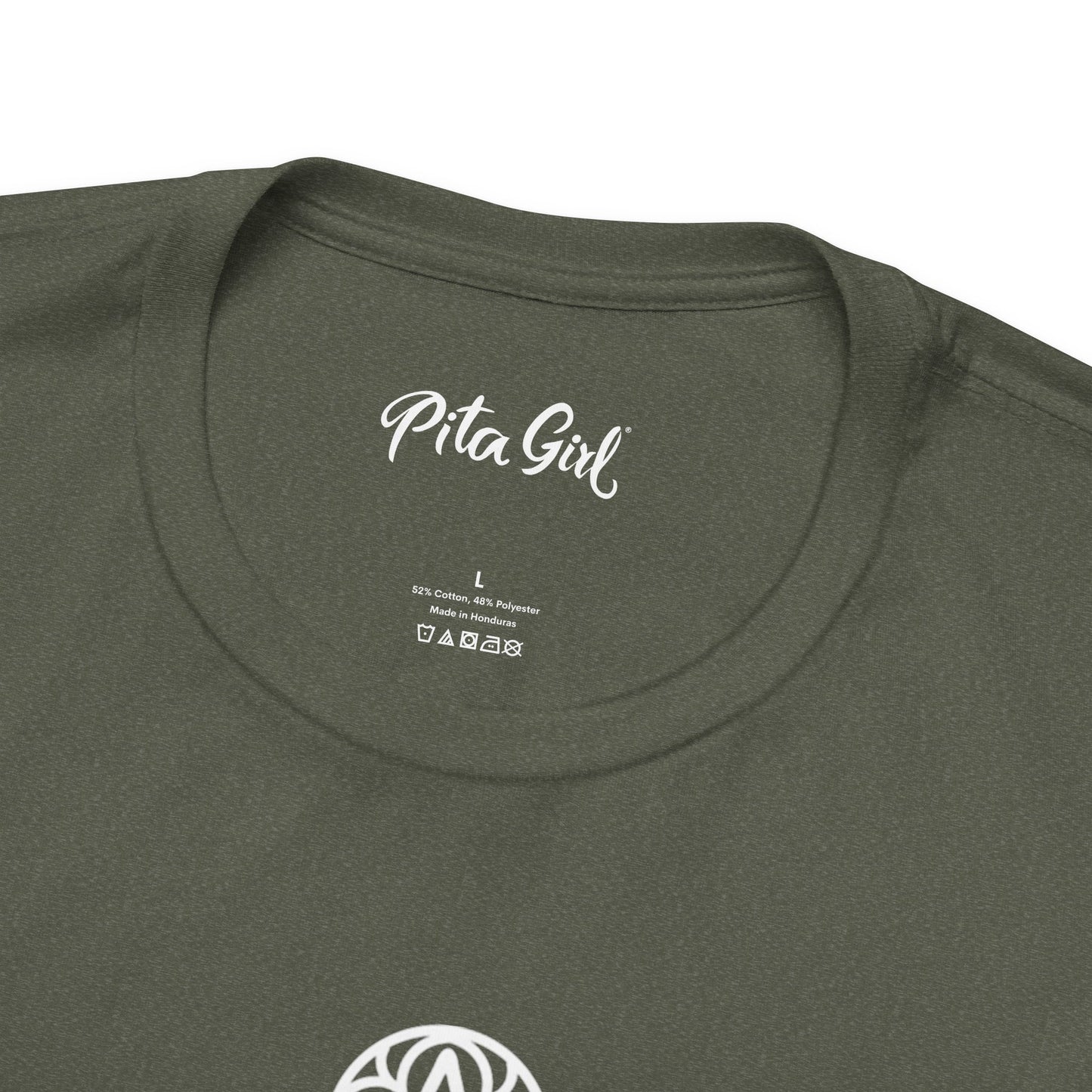 Pita Girl® Hamsa Palm Hand  Unisex Jersey Tee - Casual Comfort for Food Lovers